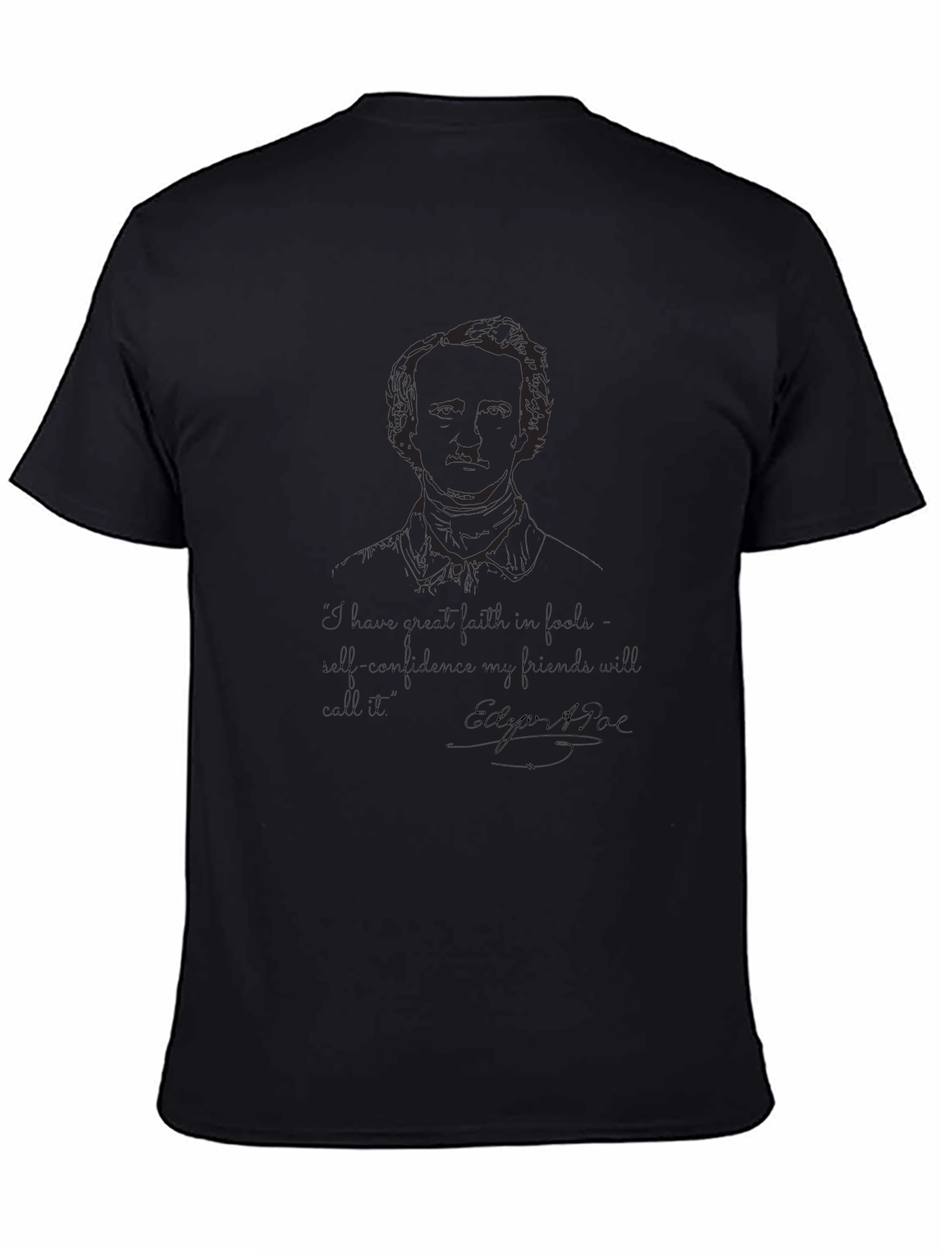 Edgar Allan Poe Graphic Tee - Literary Quote T-Shirt