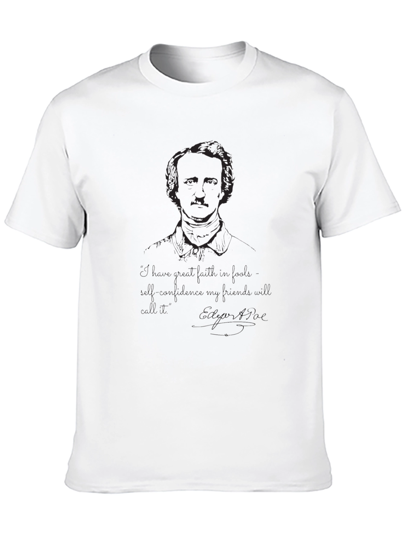 Edgar Allan Poe Graphic Tee - Literary Quote T-Shirt