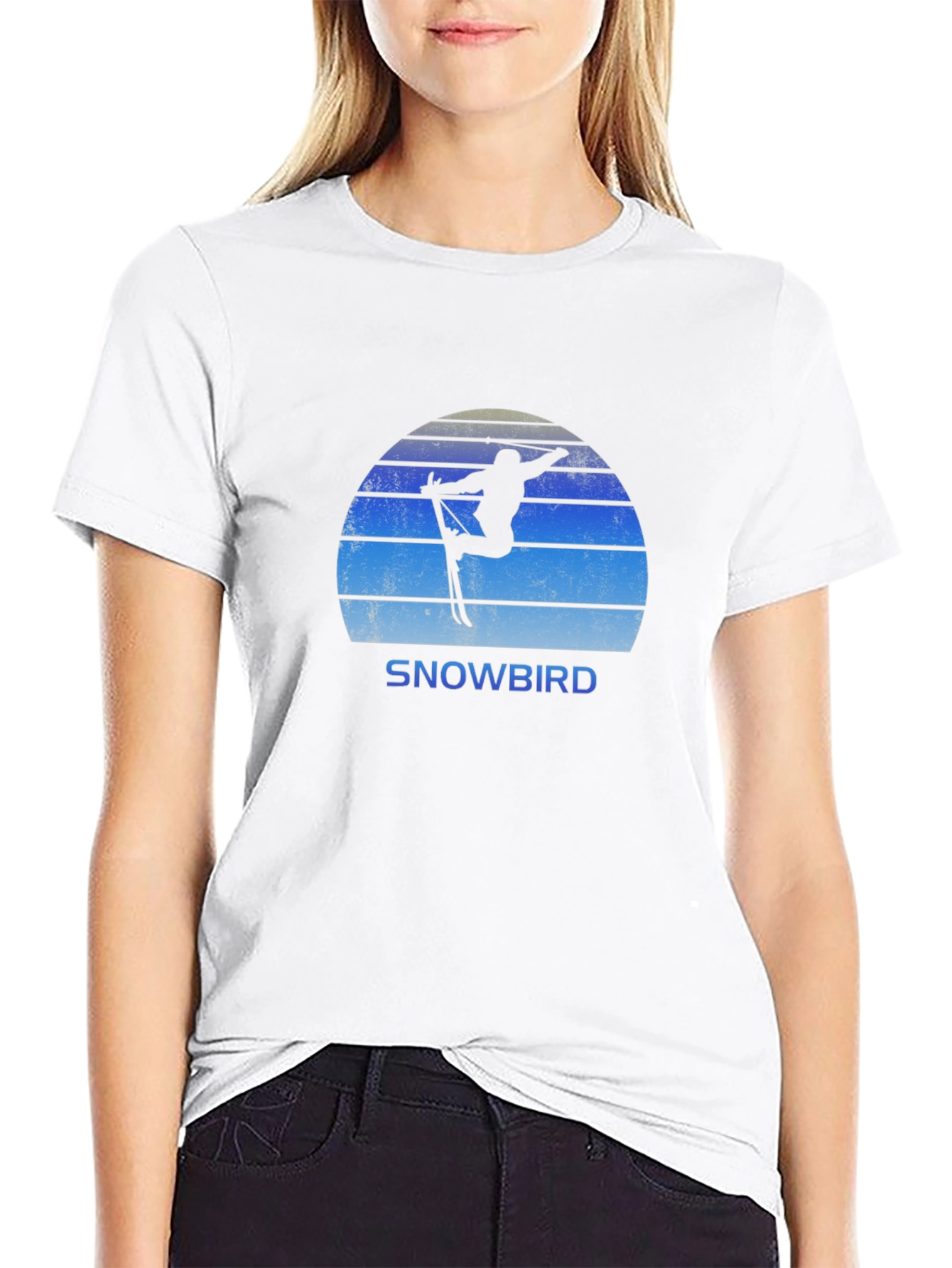 Snowbird Retro Ski T-Shirt - Classic Winter Style
