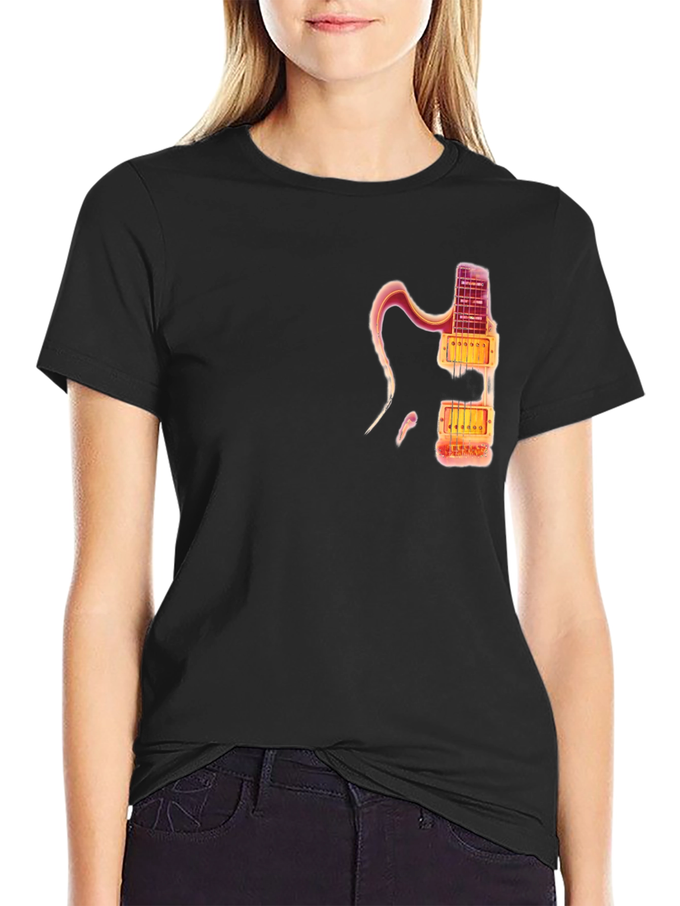 Electric Guitar Graphic Tee - Cool Musician Shirt