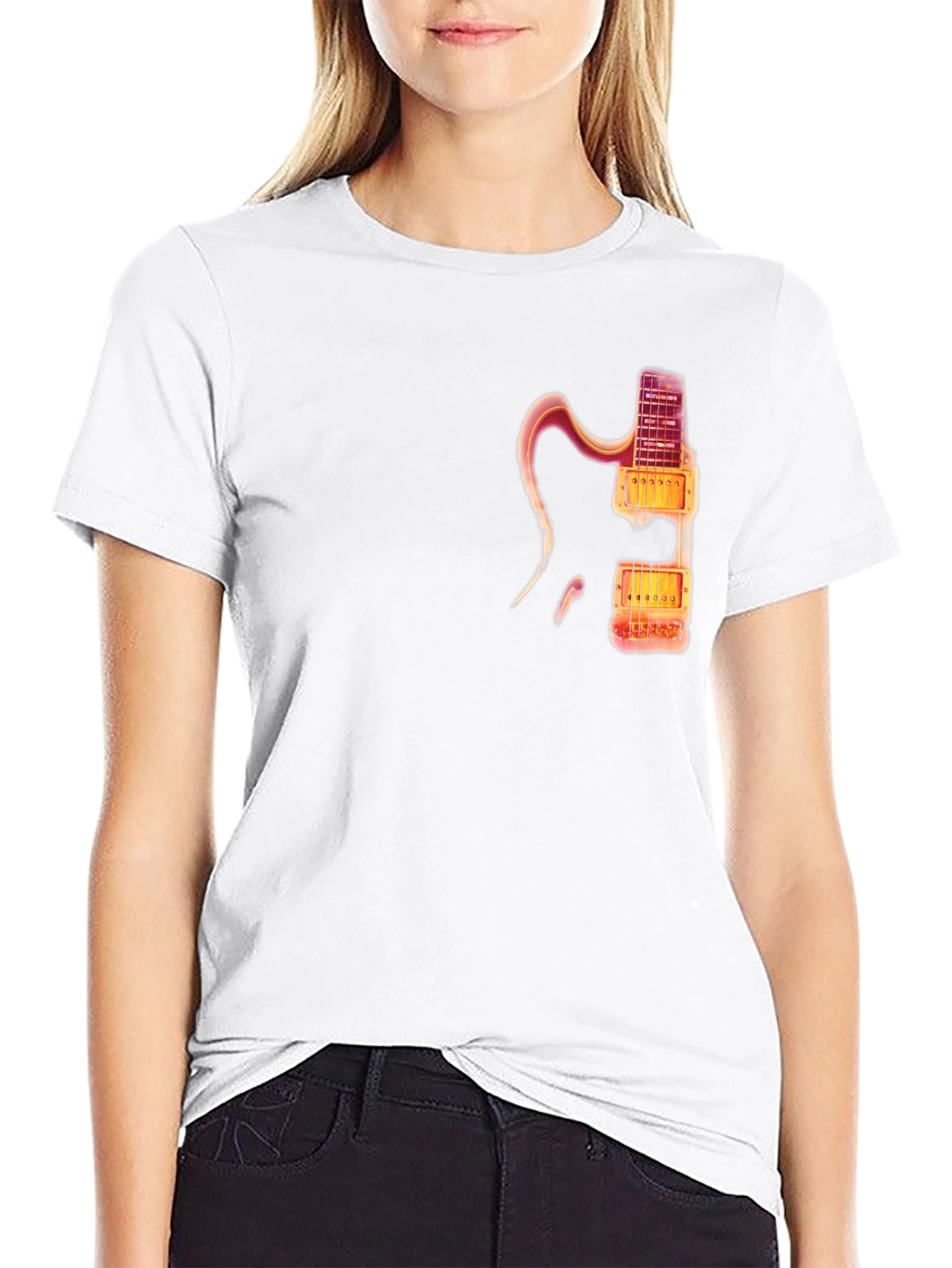 Electric Guitar Graphic Tee - Cool Musician Shirt