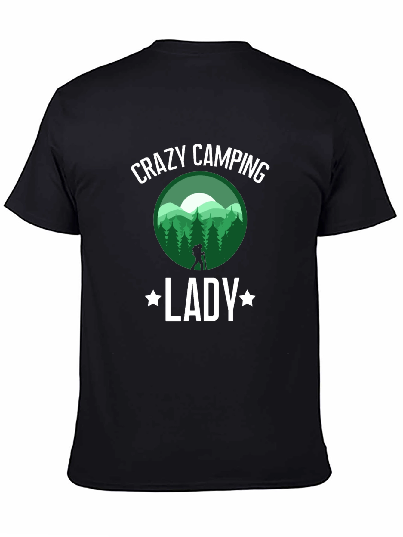 Crazy Camping Lady T-Shirt