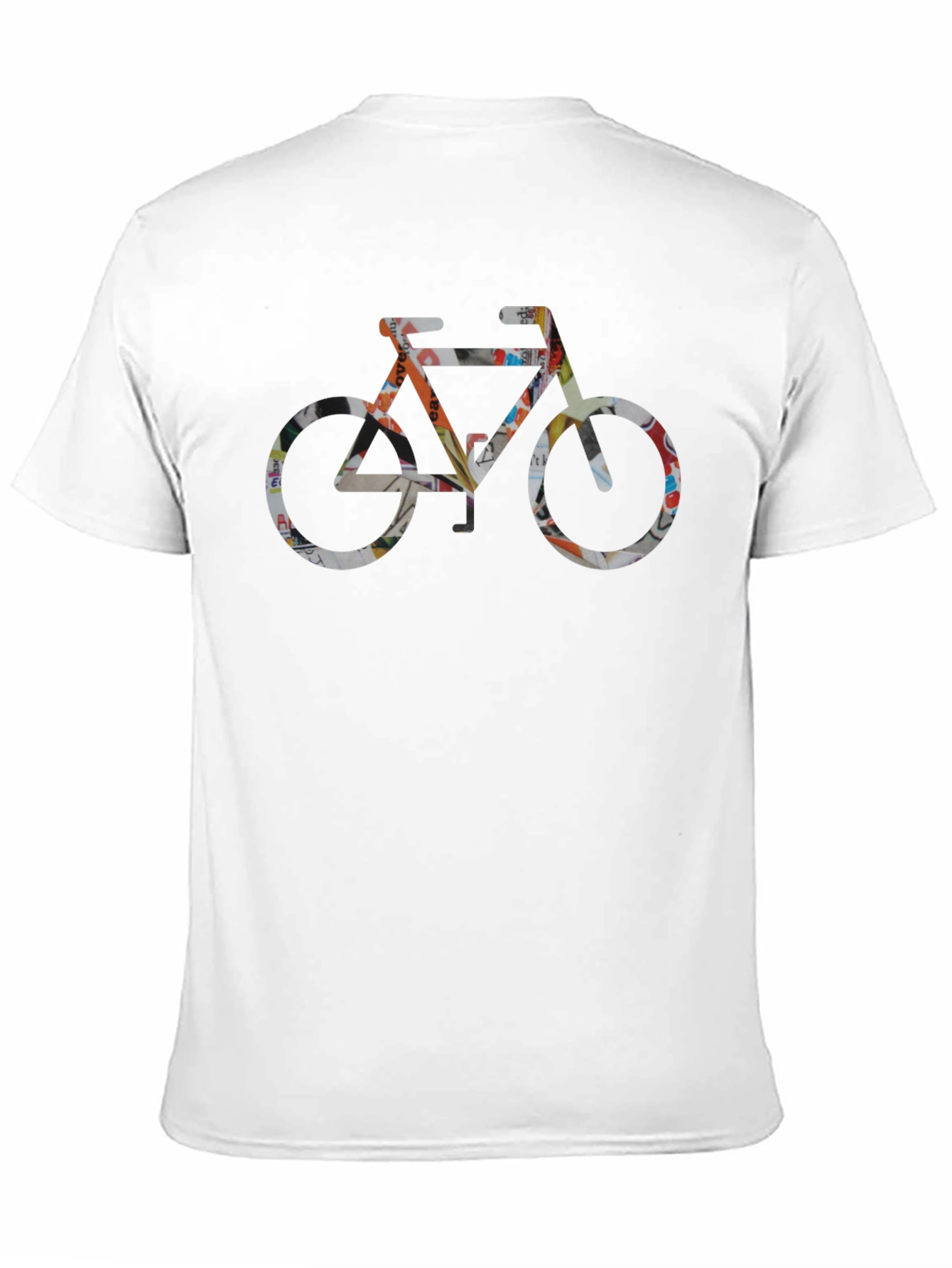 Abstract Bike Graphic Mens Black T-Shirt