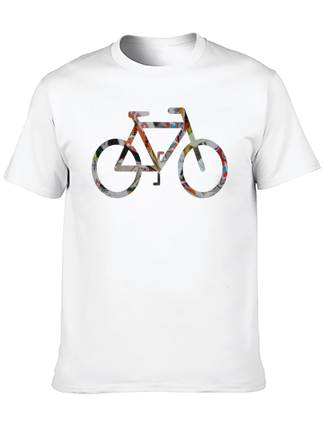 Abstract Bike Graphic Mens Black T-Shirt