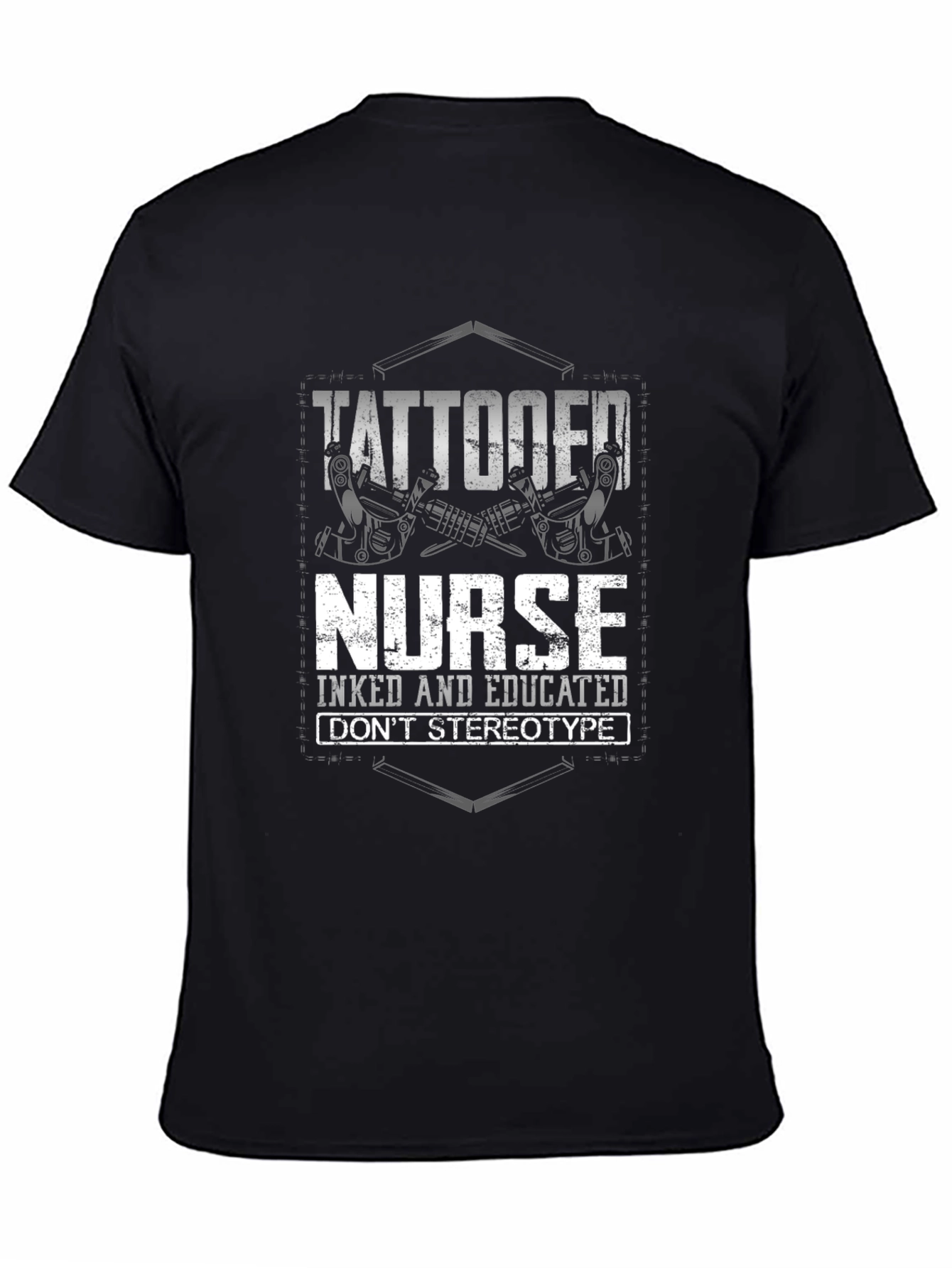 Tattooed Nurse Graphic Tee - Inked & Educated