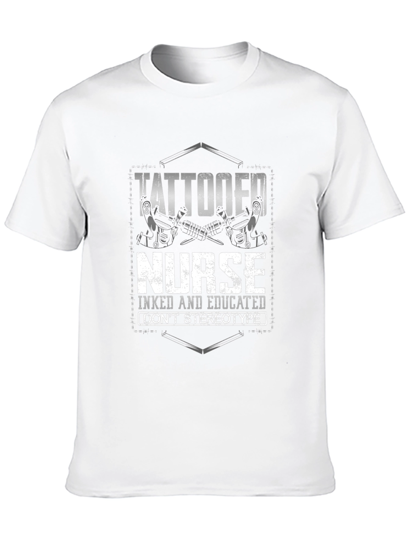 Tattooed Nurse Graphic Tee - Inked & Educated