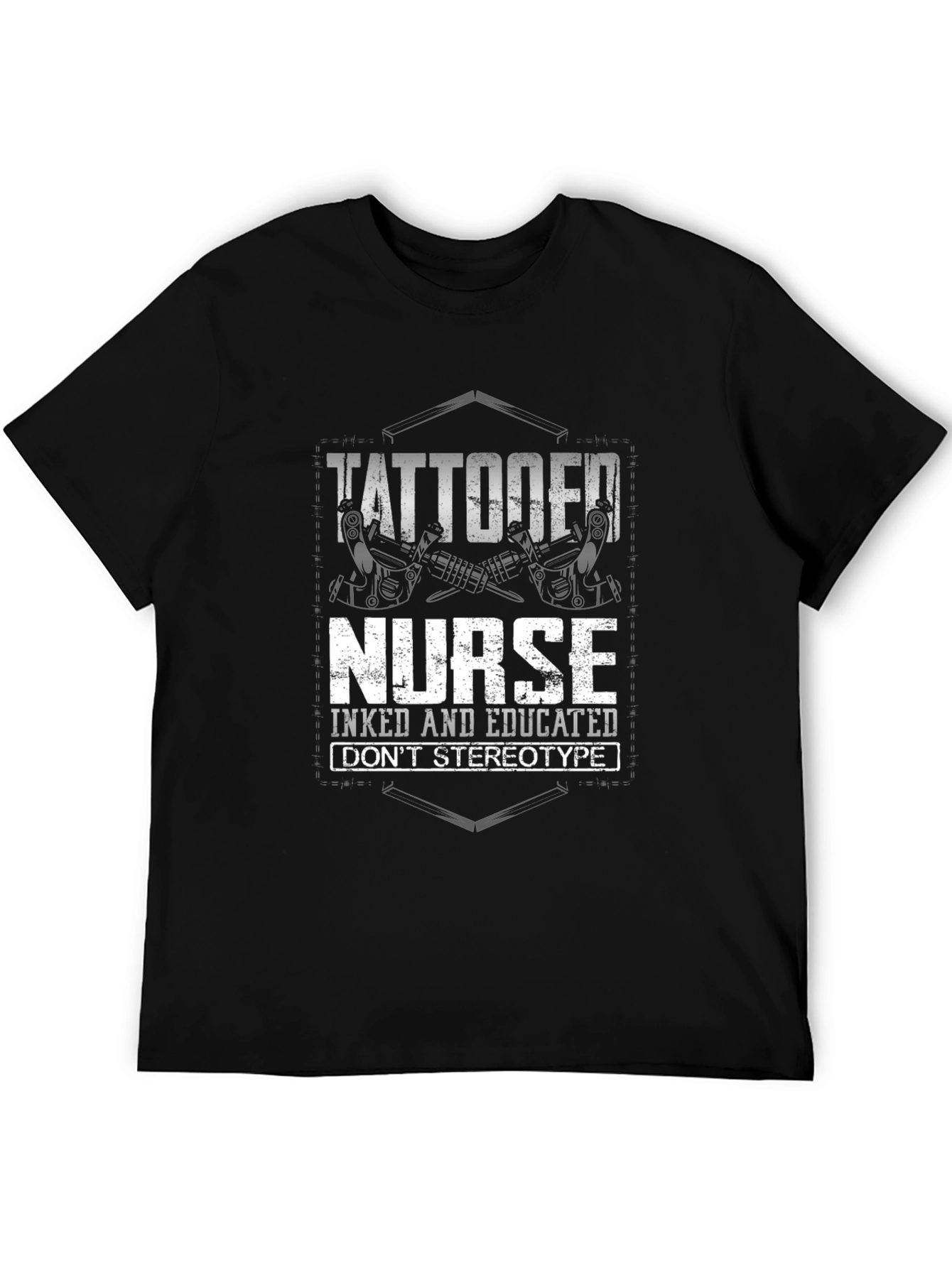 Tattooed Nurse Graphic Tee - Inked & Educated