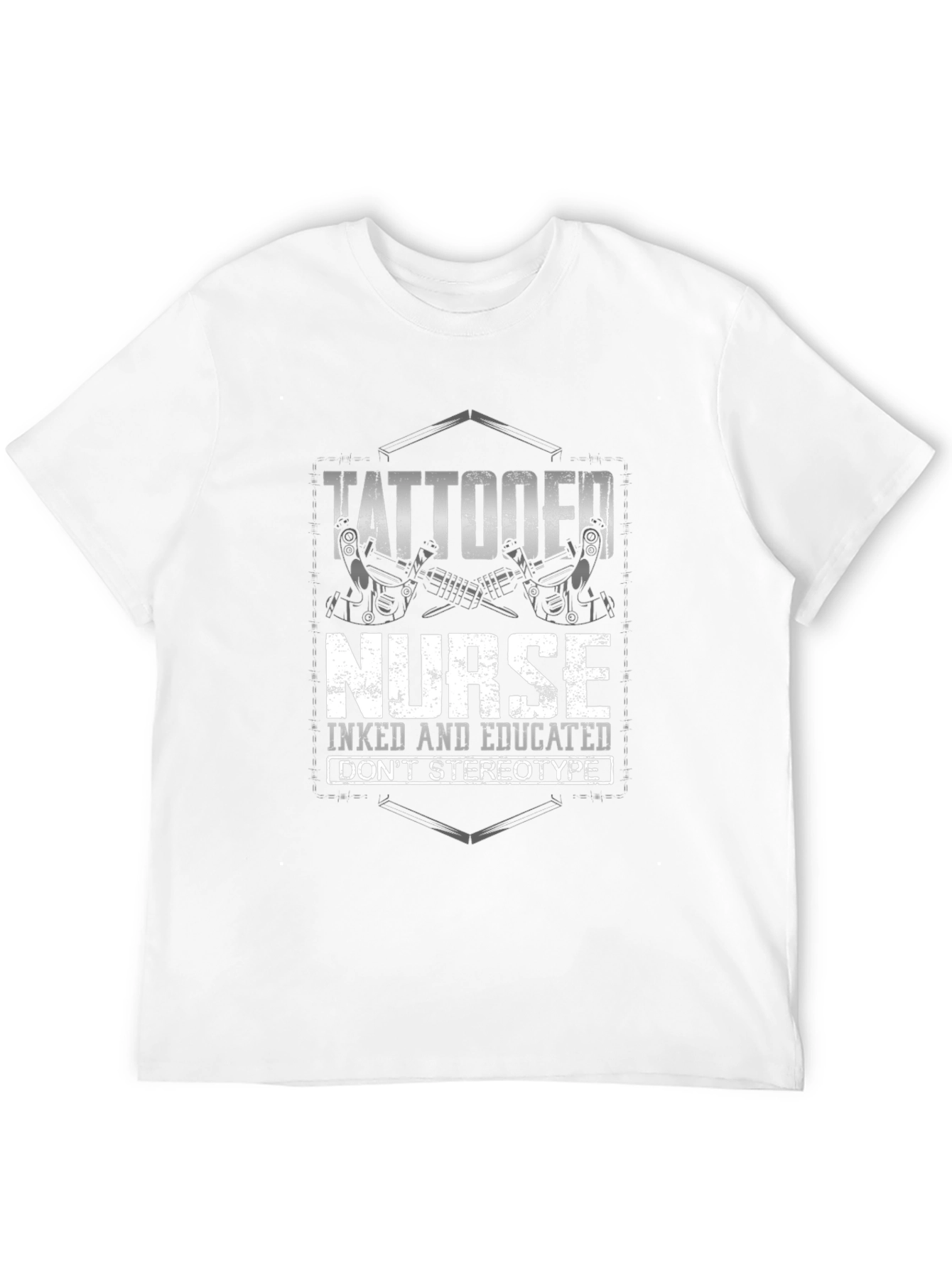 Tattooed Nurse Graphic Tee - Inked & Educated