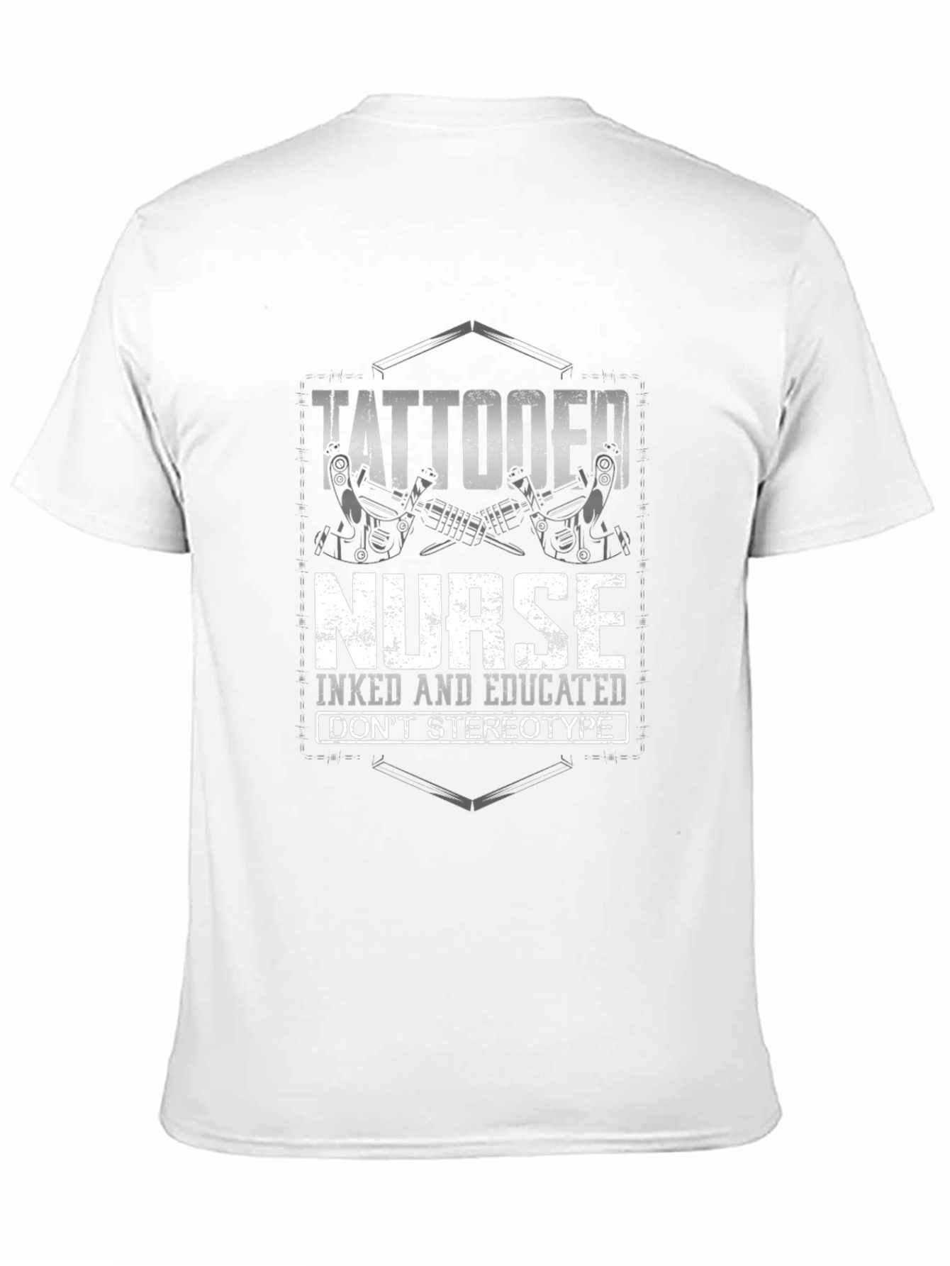 Tattooed Nurse Graphic Tee - Inked & Educated