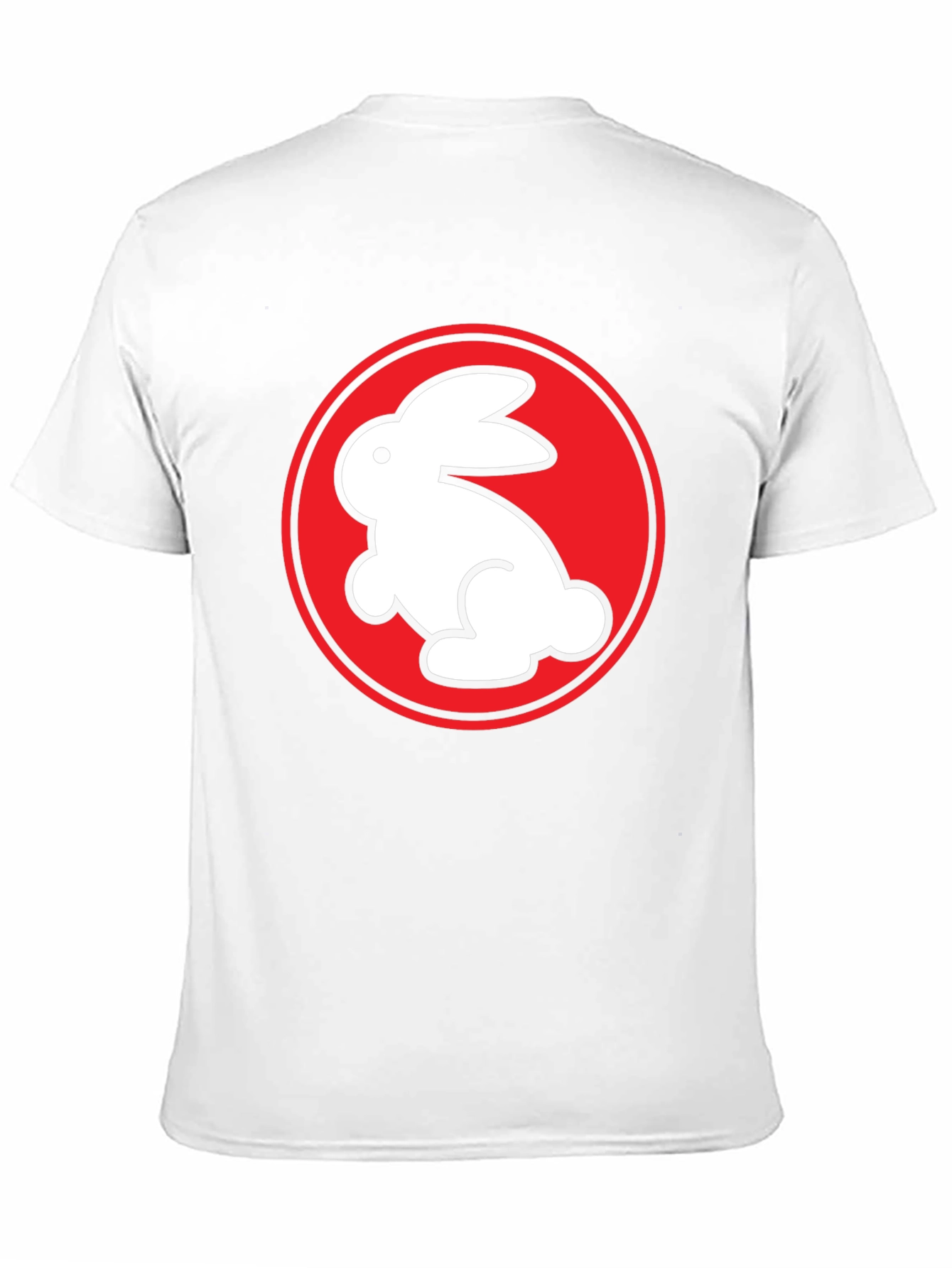 Rabbit Graphic Tee - Black Crew Neck