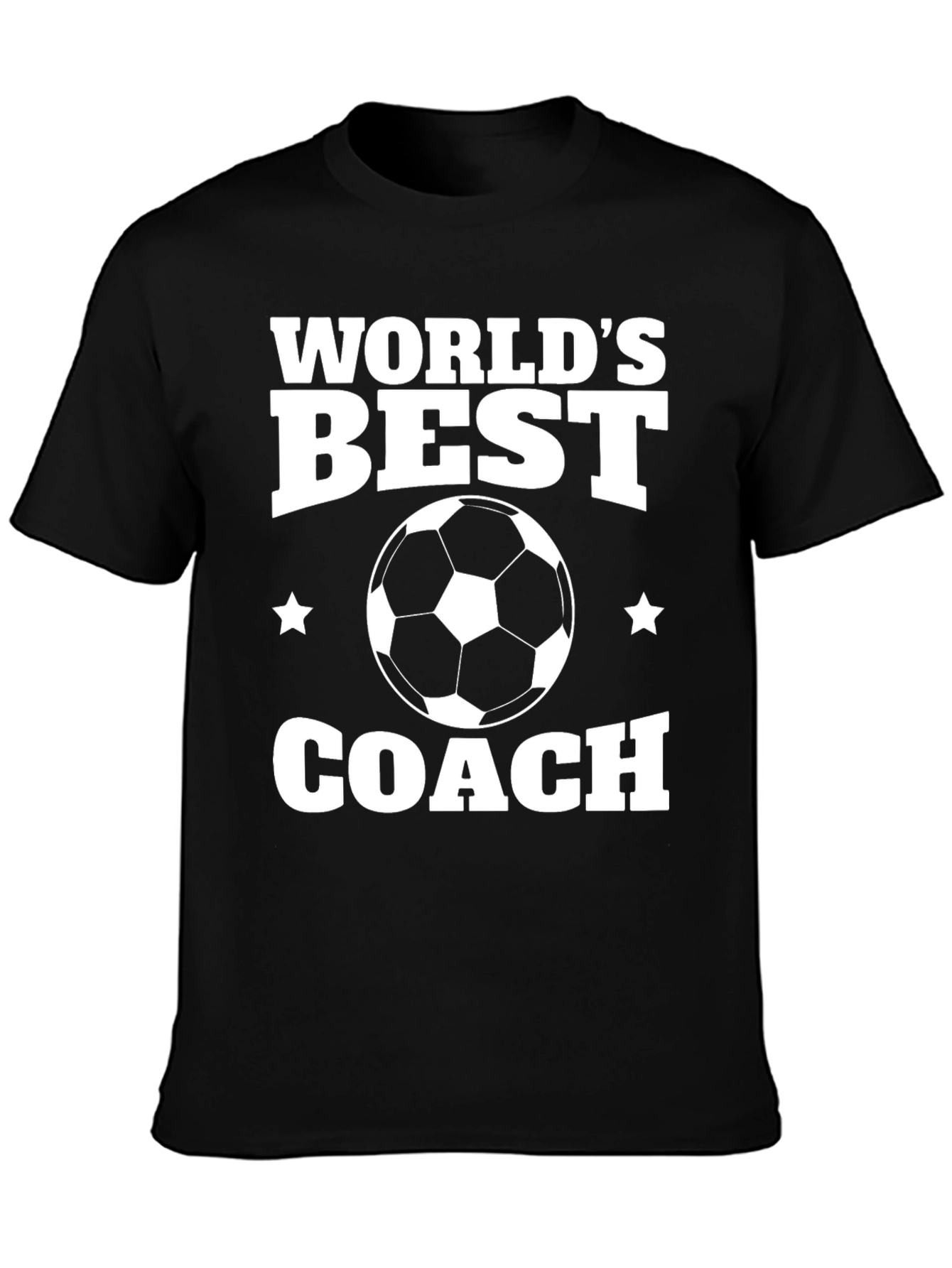 Worlds Best Soccer Coach T-Shirt - Black