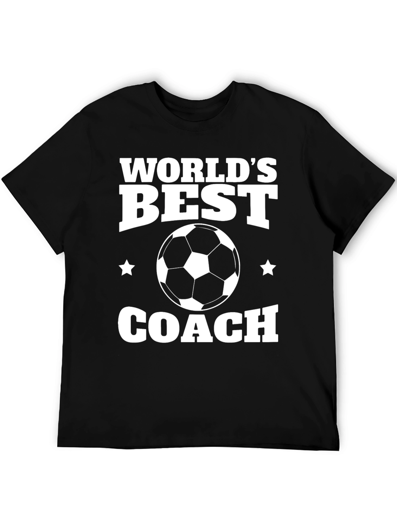 Worlds Best Soccer Coach T-Shirt - Black
