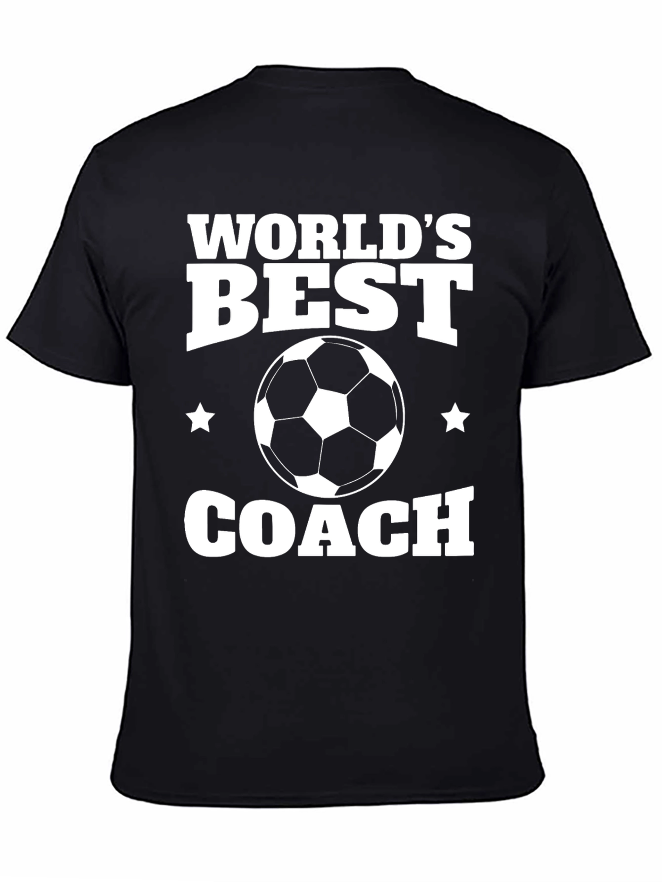 Worlds Best Soccer Coach T-Shirt - Black
