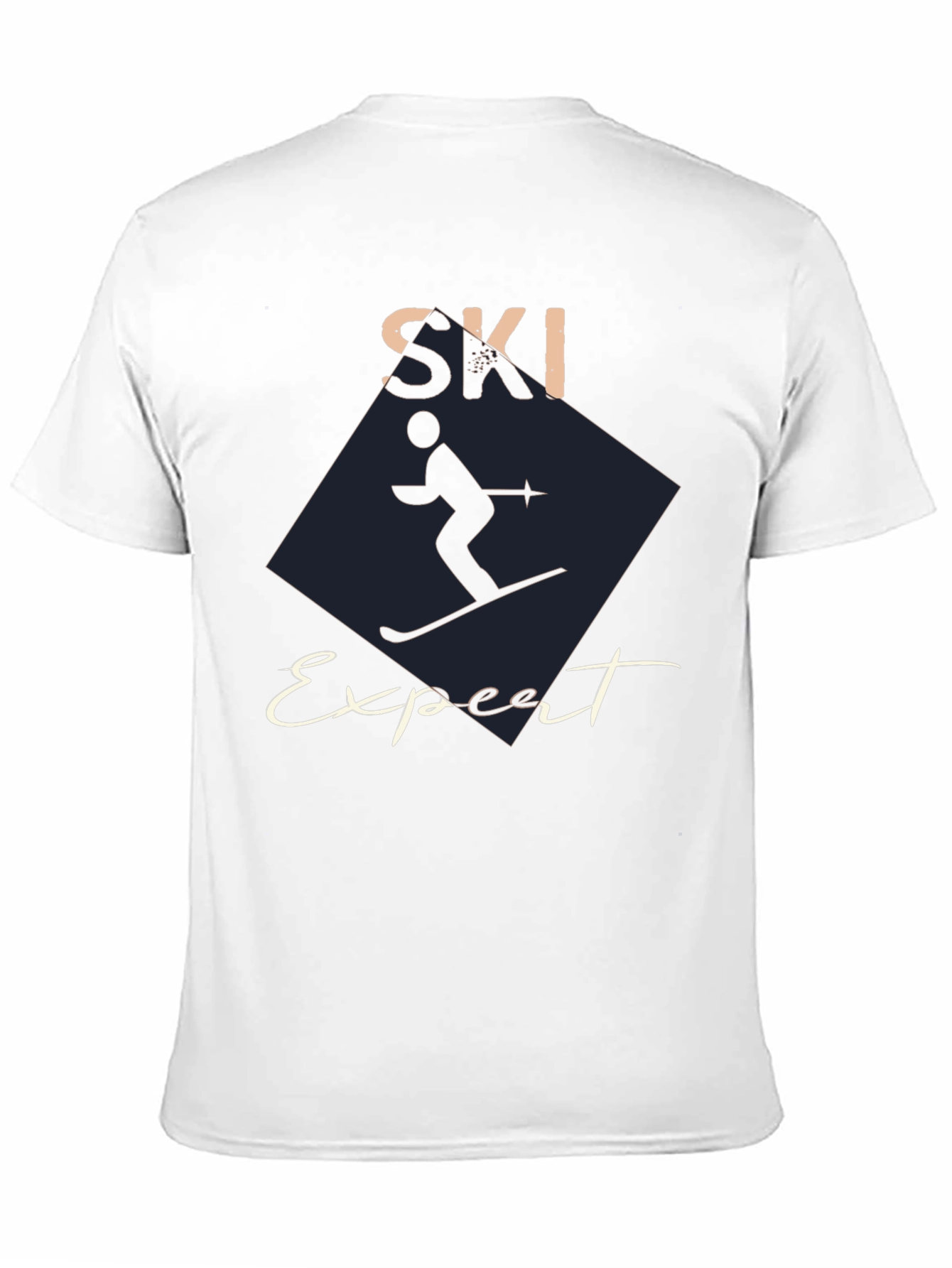 Ski Expert Graphic Tee - Black Cotton T-Shirt