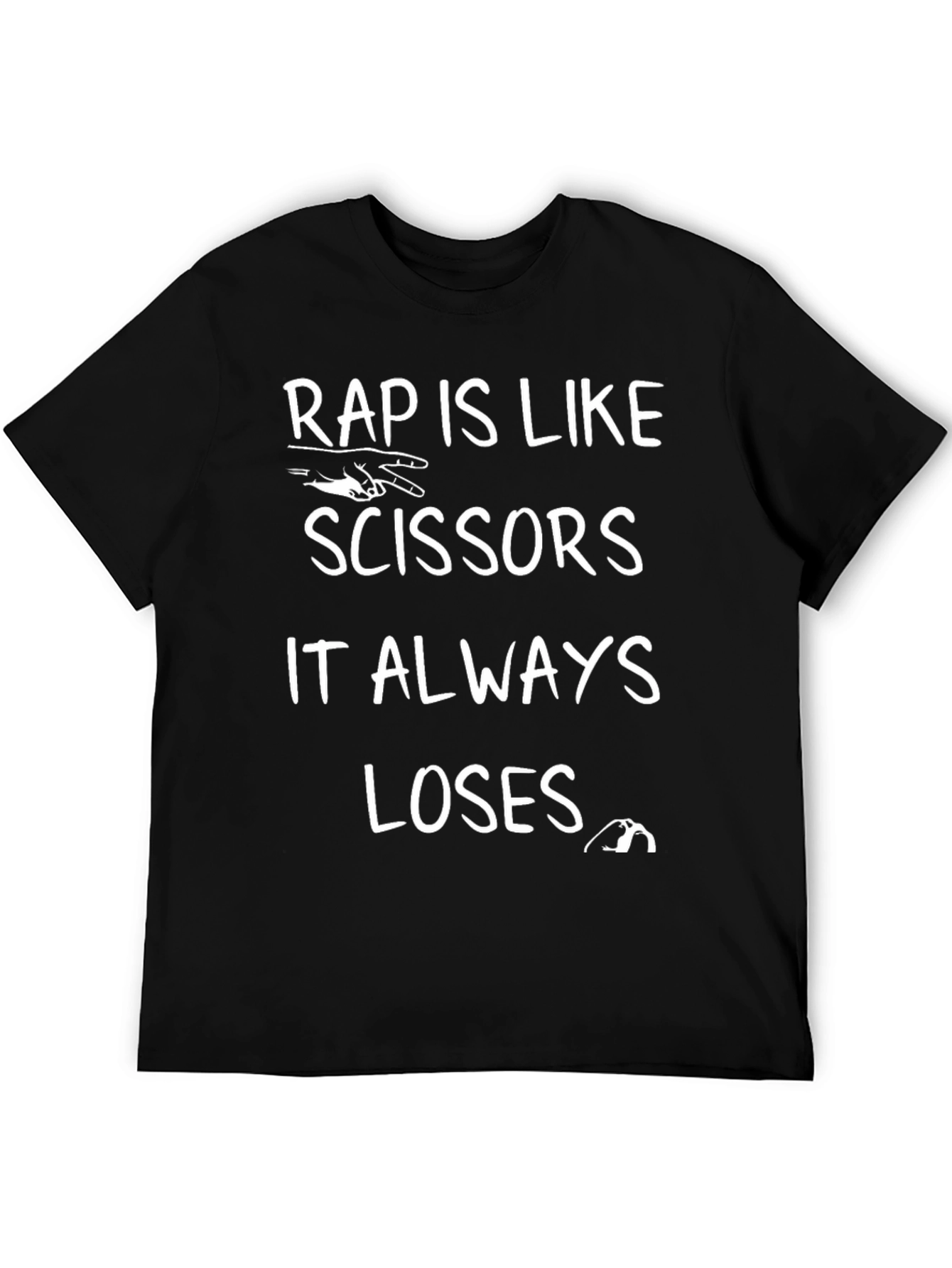 Rap Scissors Loses Graphic T-Shirt
