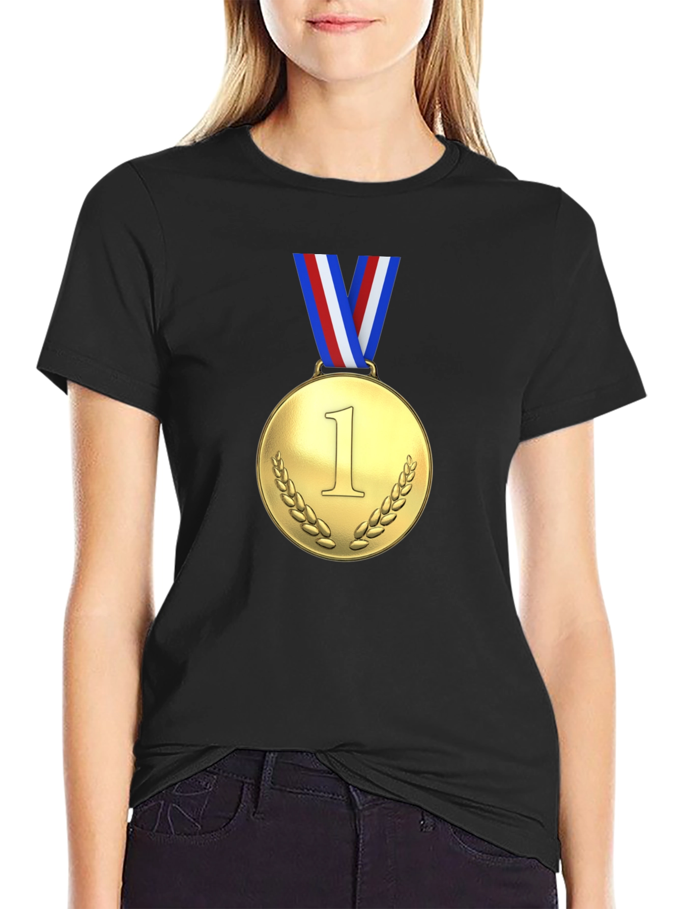Gold Medal Winner Black T-Shirt