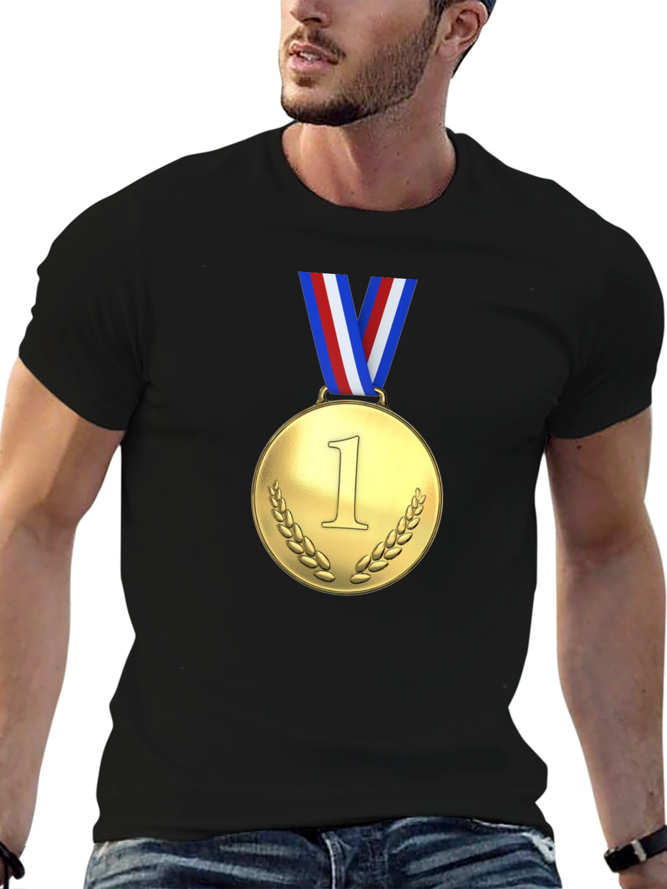 Gold Medal Winner Black T-Shirt
