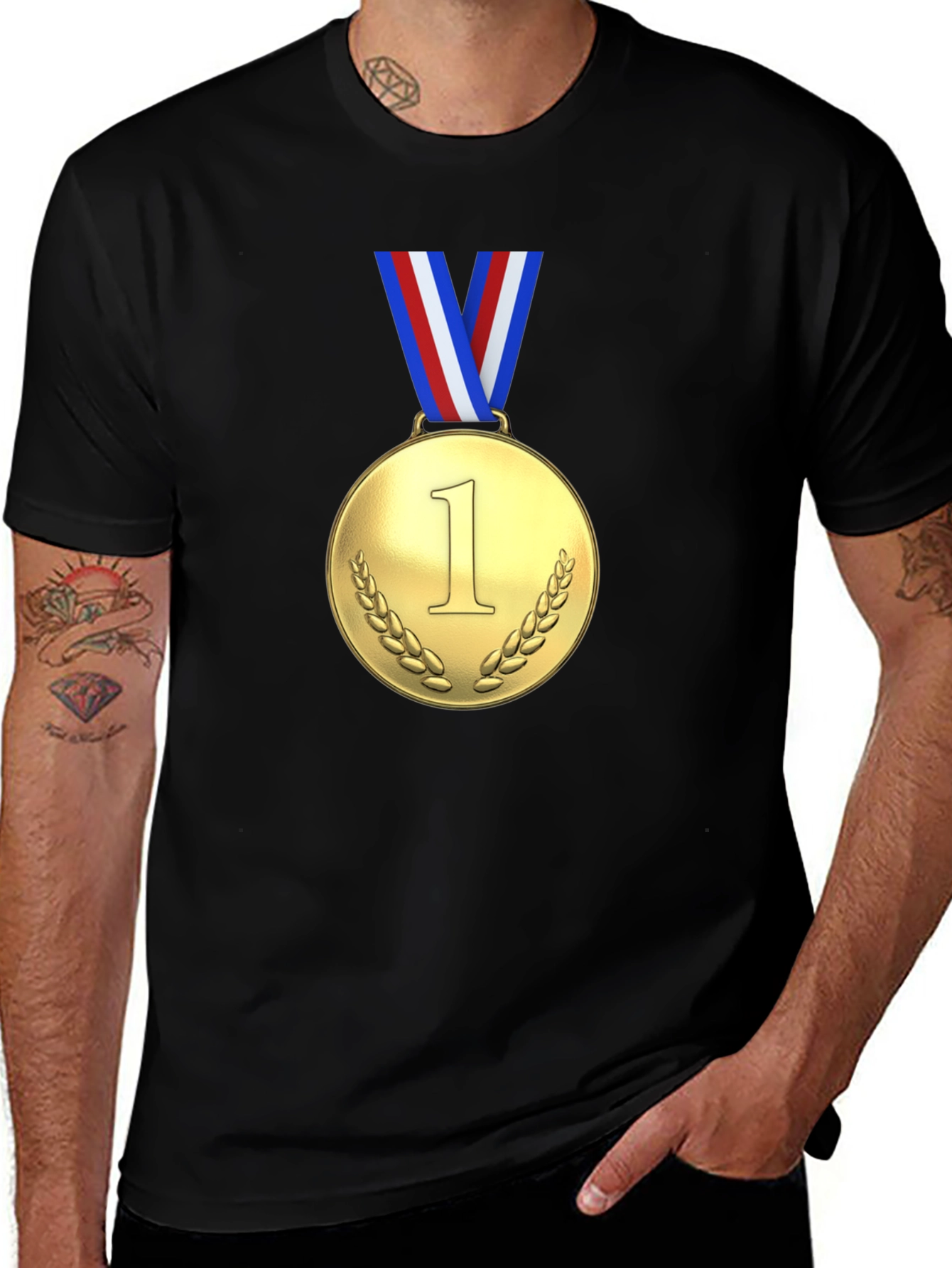Gold Medal Winner Black T-Shirt