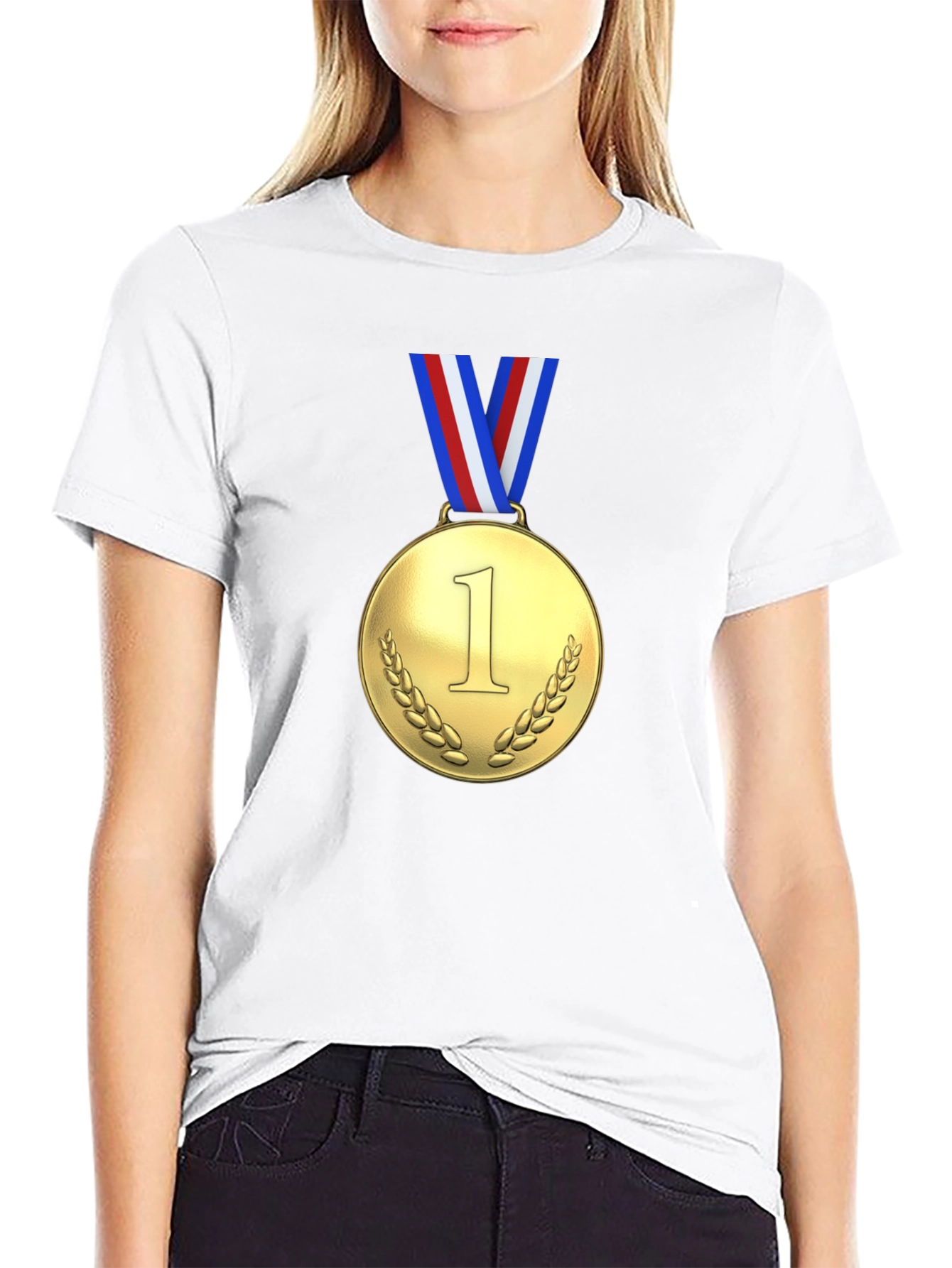 Gold Medal Winner Black T-Shirt