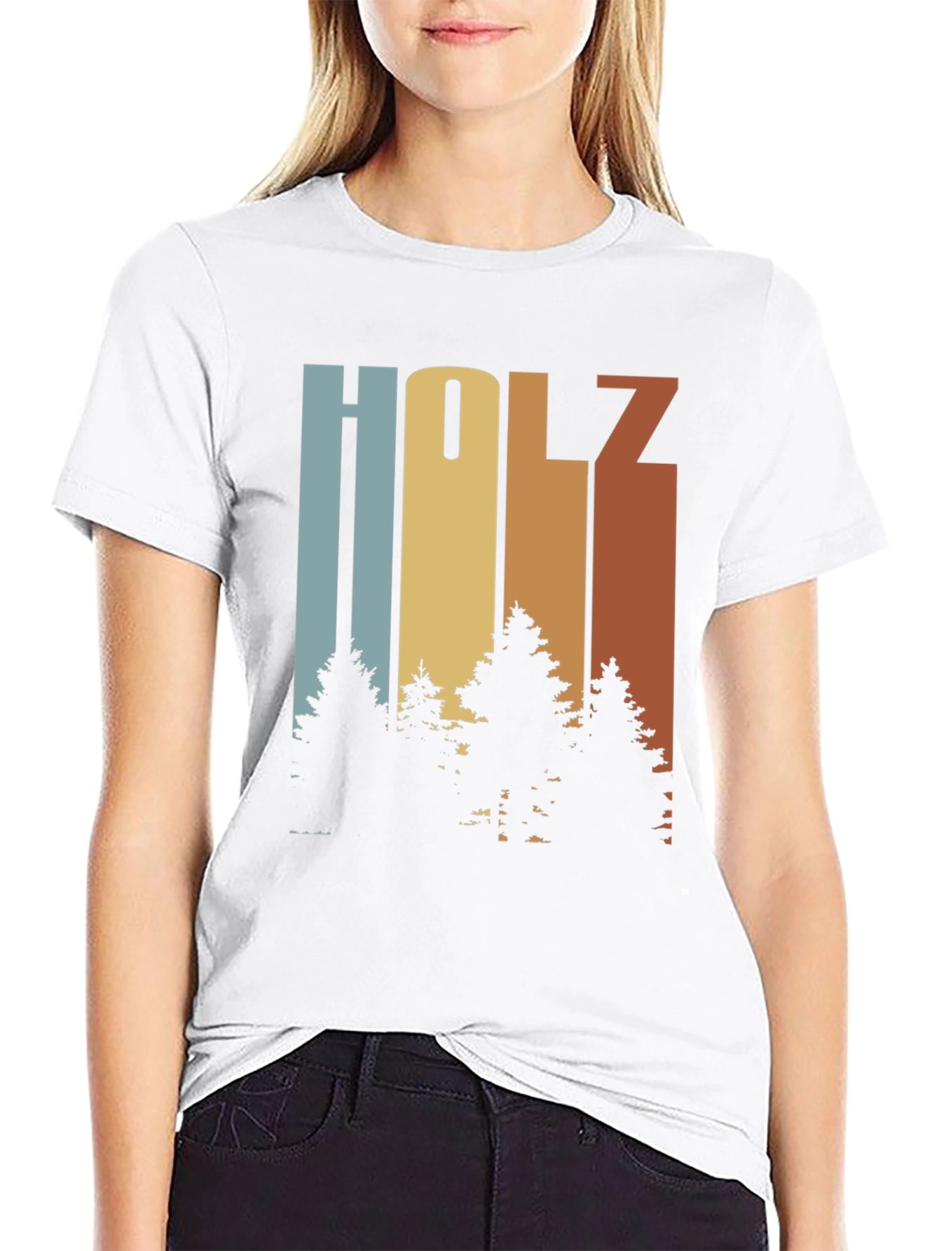 Holz Tree Graphic Tee - Retro Style