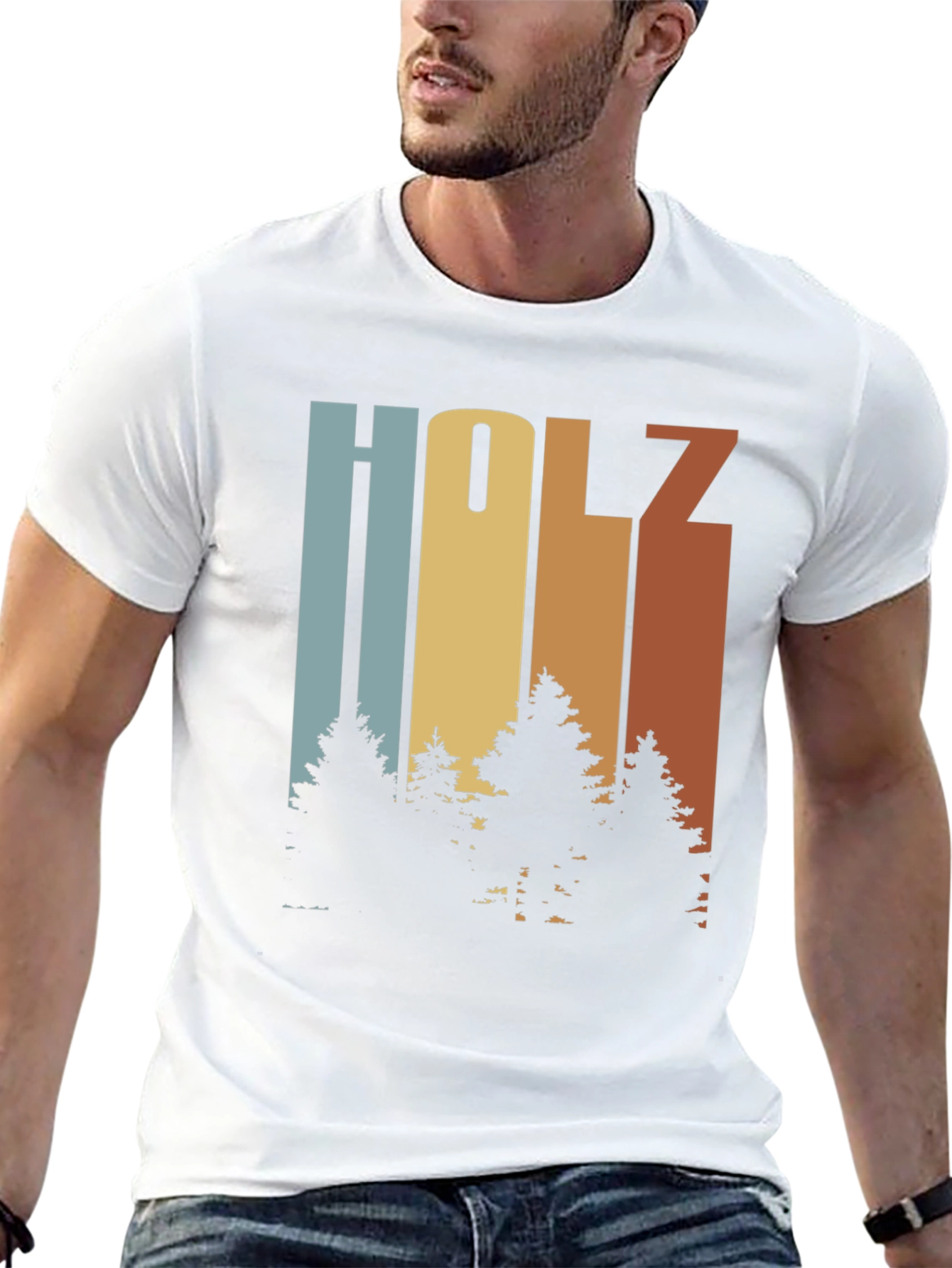 Holz Tree Graphic Tee - Retro Style