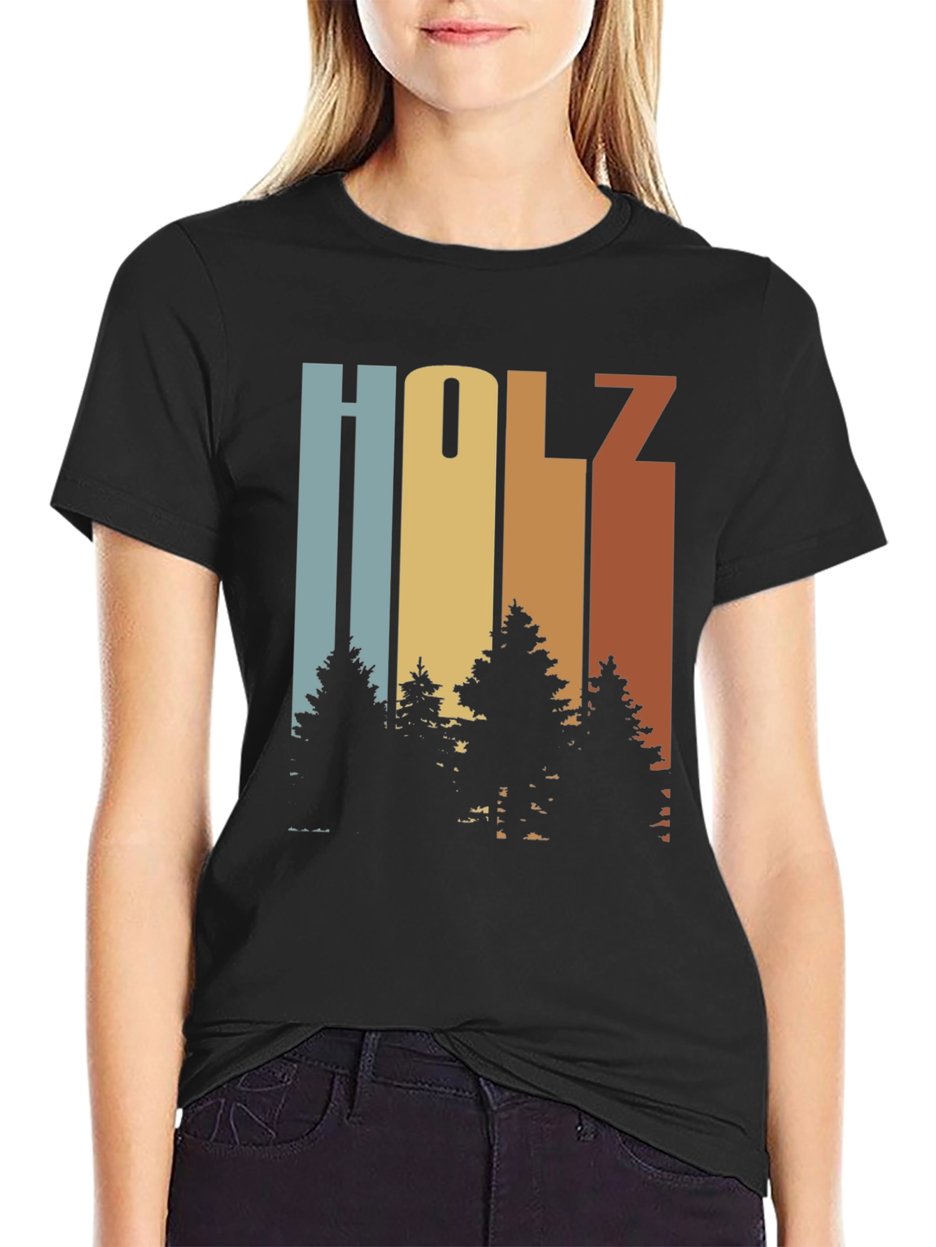 Holz Tree Graphic Tee - Retro Style