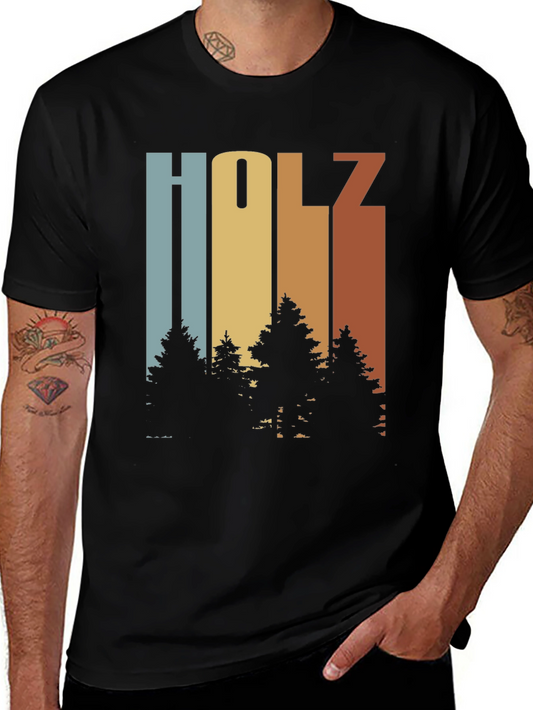 Holz Tree Graphic Tee - Retro Style