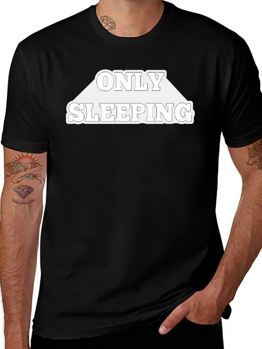 Only Sleeping Black Graphic Tee