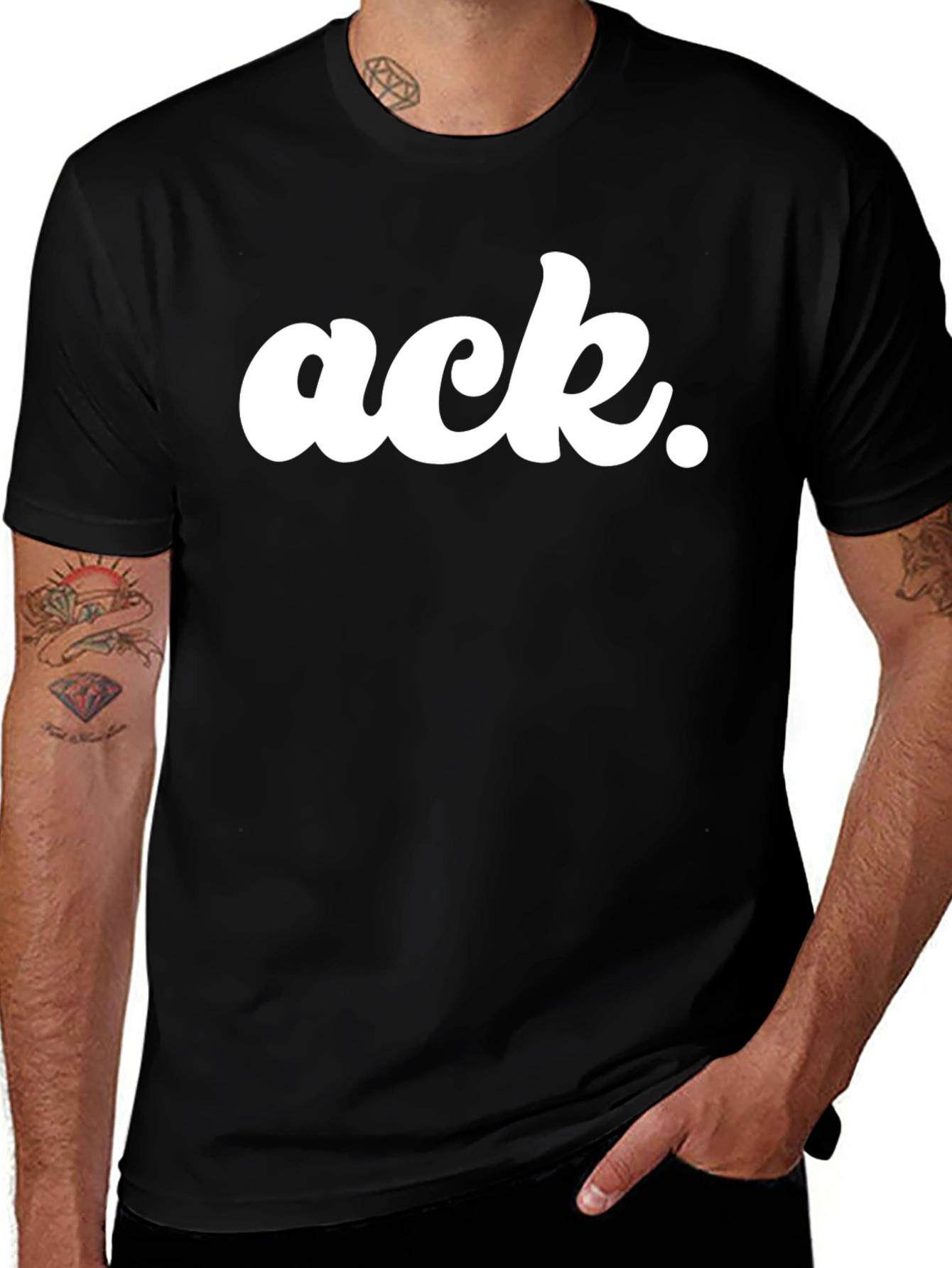 Ack Graphic Tee - Trendy Statement T-Shirt