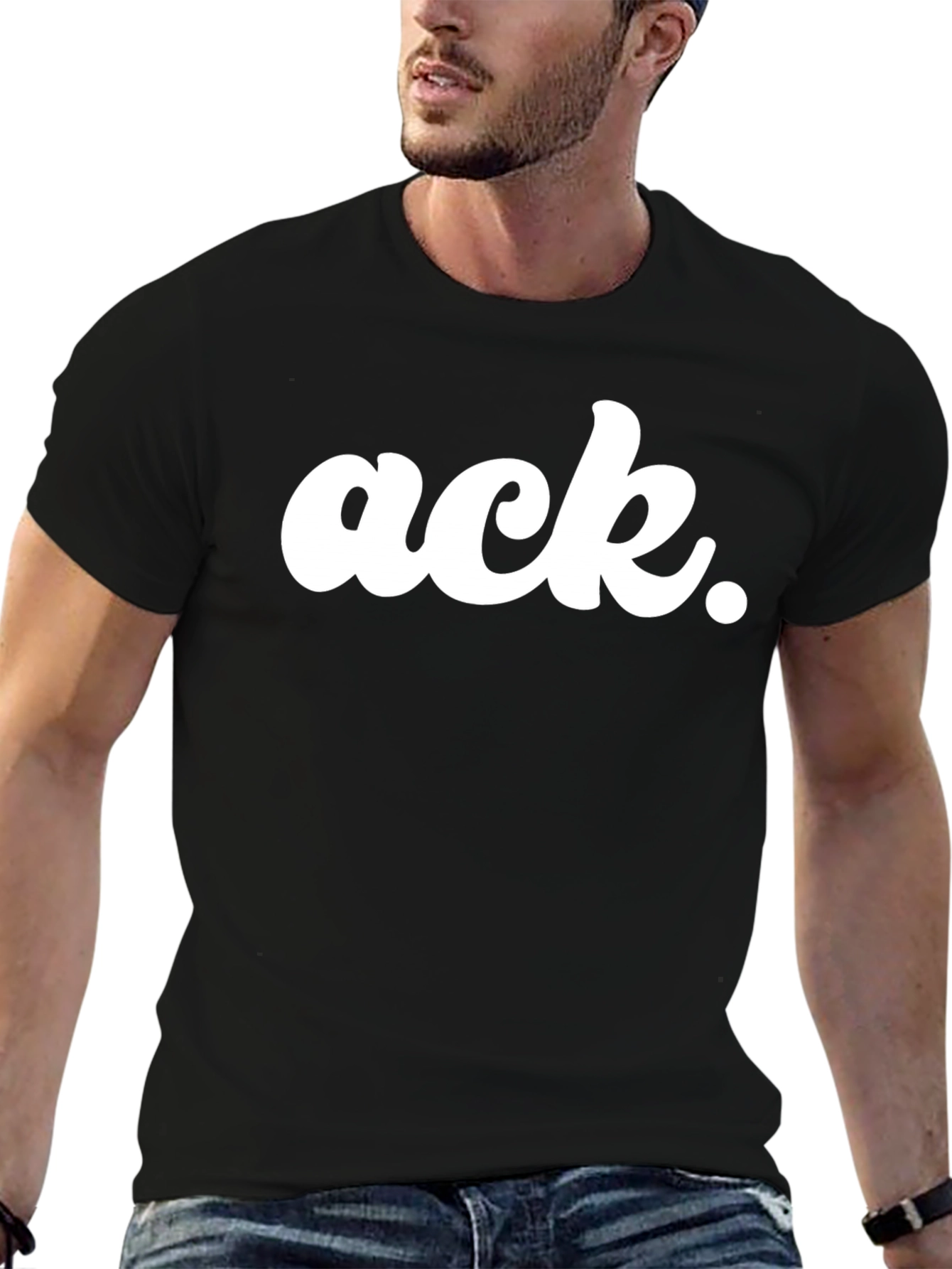 Ack Graphic Tee - Trendy Statement T-Shirt