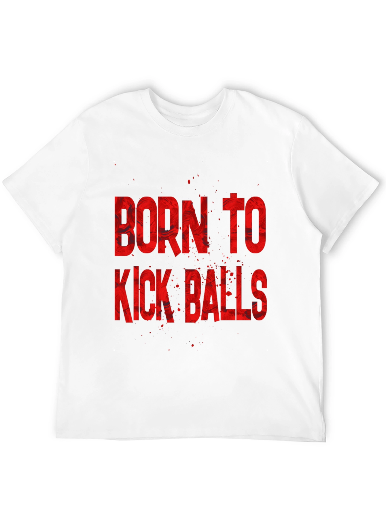 Born To Kick Balls Graphic Tee - Black