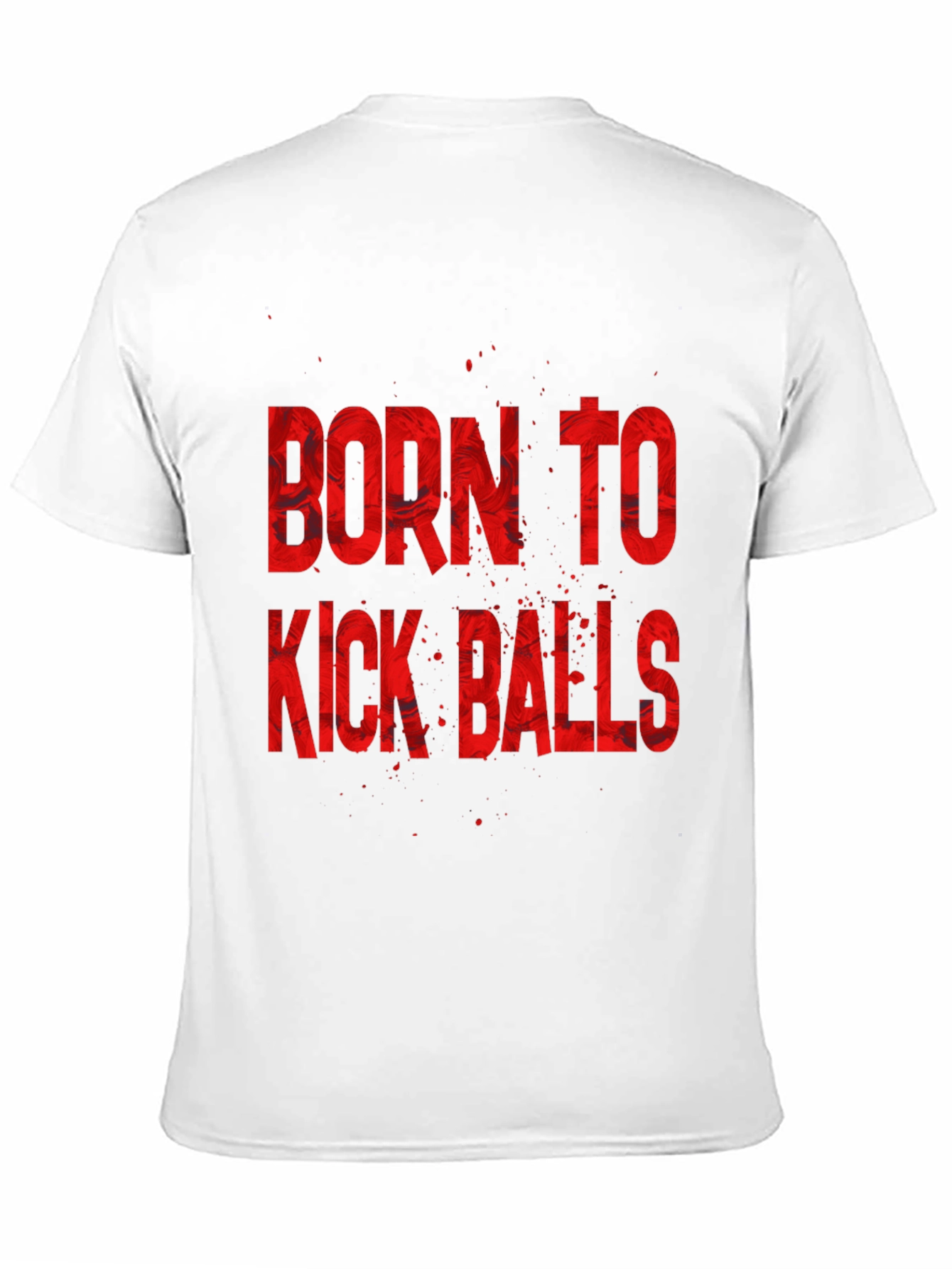Born To Kick Balls Graphic Tee - Black