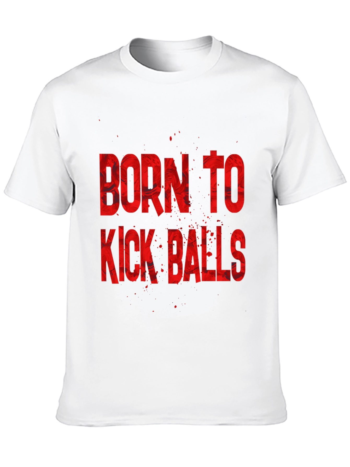 Born To Kick Balls Graphic Tee - Black