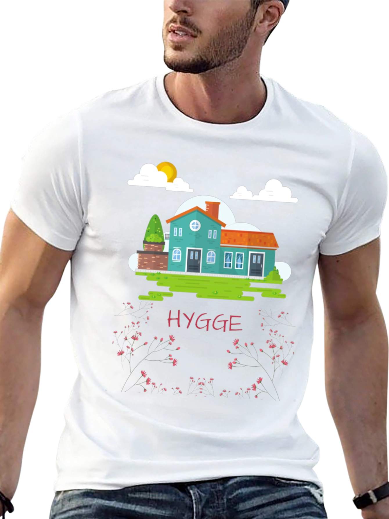 Hygge House Black T-Shirt - Cozy Comfort