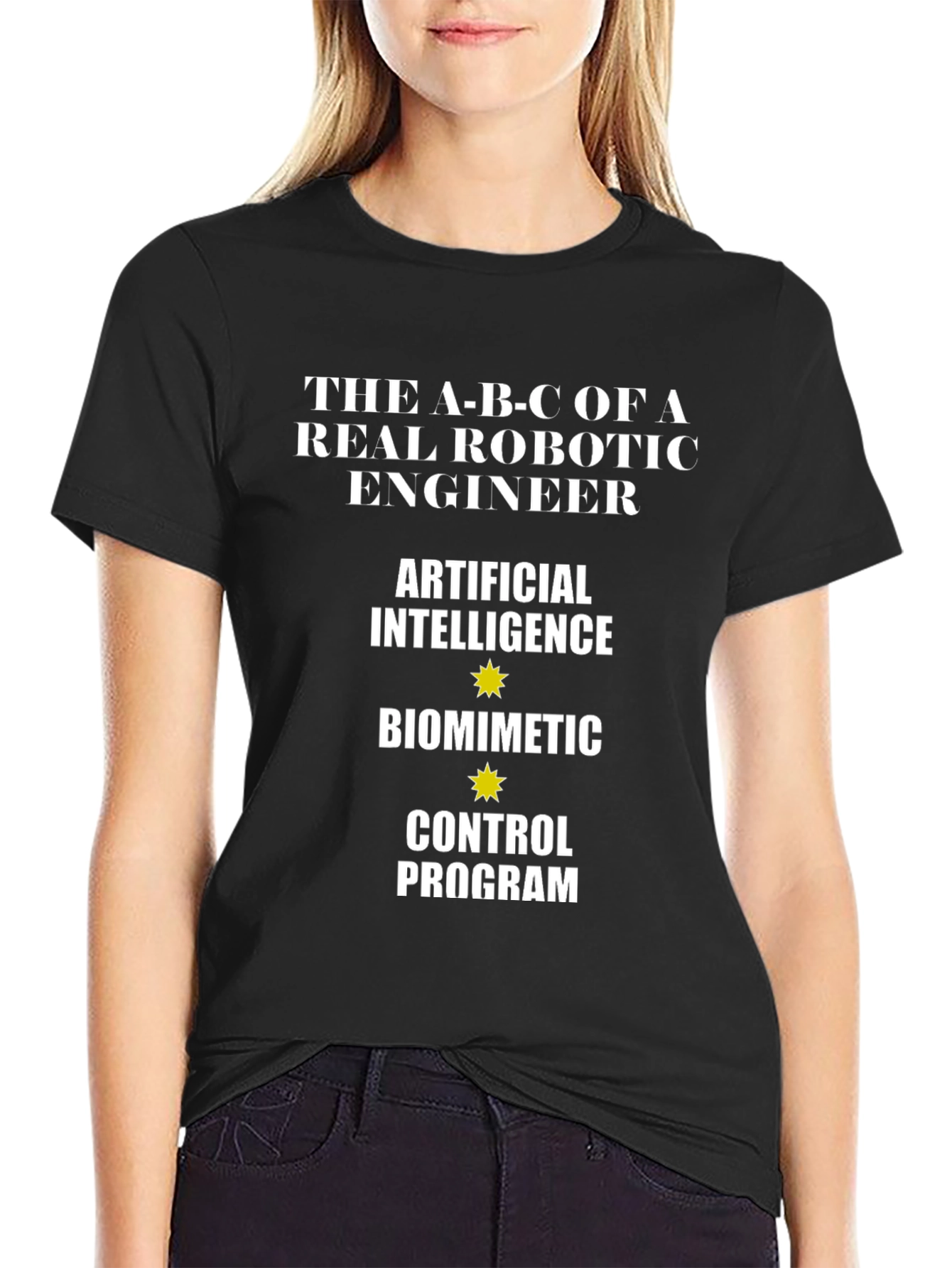 Robotic Engineer ABC T-Shirt: Artificial Intelligence Biomimetic Control