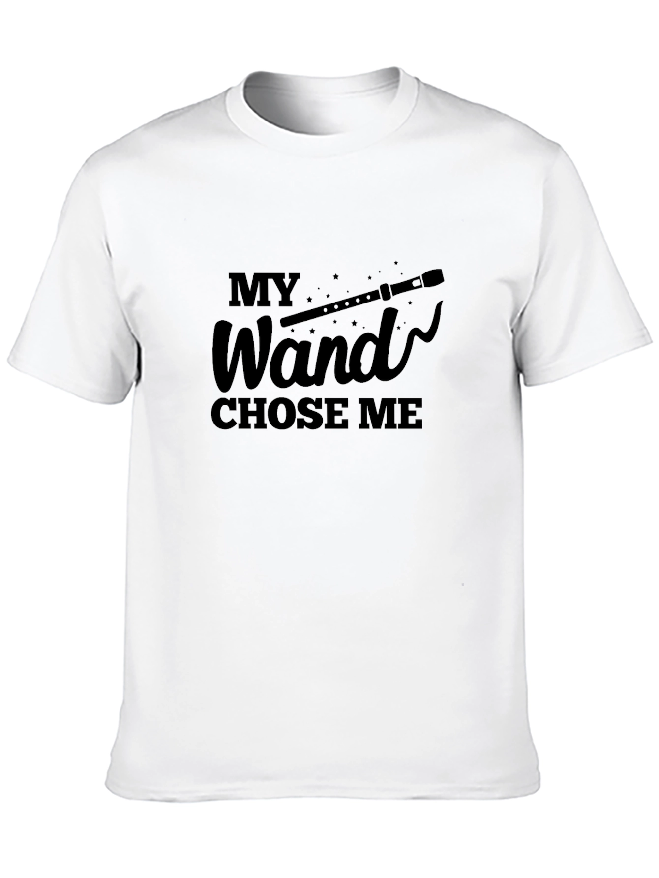 My Wand Chose Me Black T-Shirt