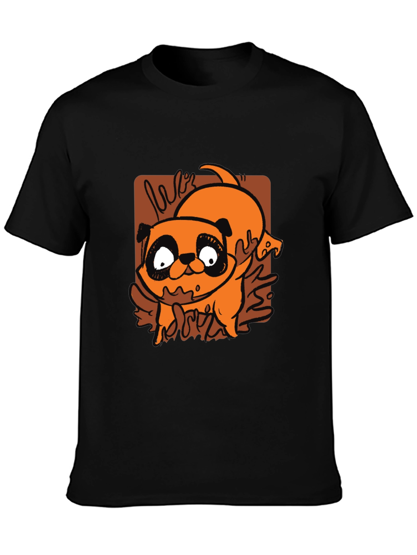Cartoon Pug T-Shirt - Cute Dog Graphic Tee