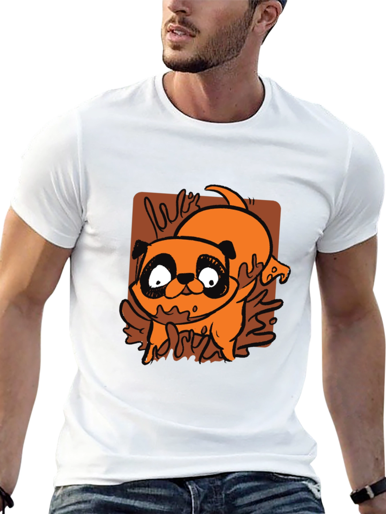 Cartoon Pug T-Shirt - Cute Dog Graphic Tee