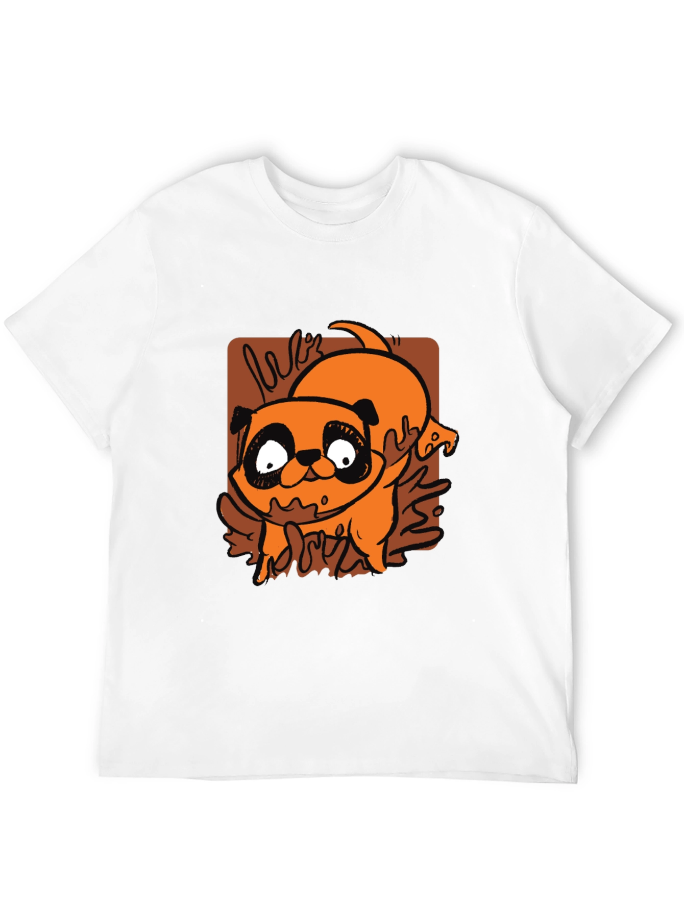 Cartoon Pug T-Shirt - Cute Dog Graphic Tee
