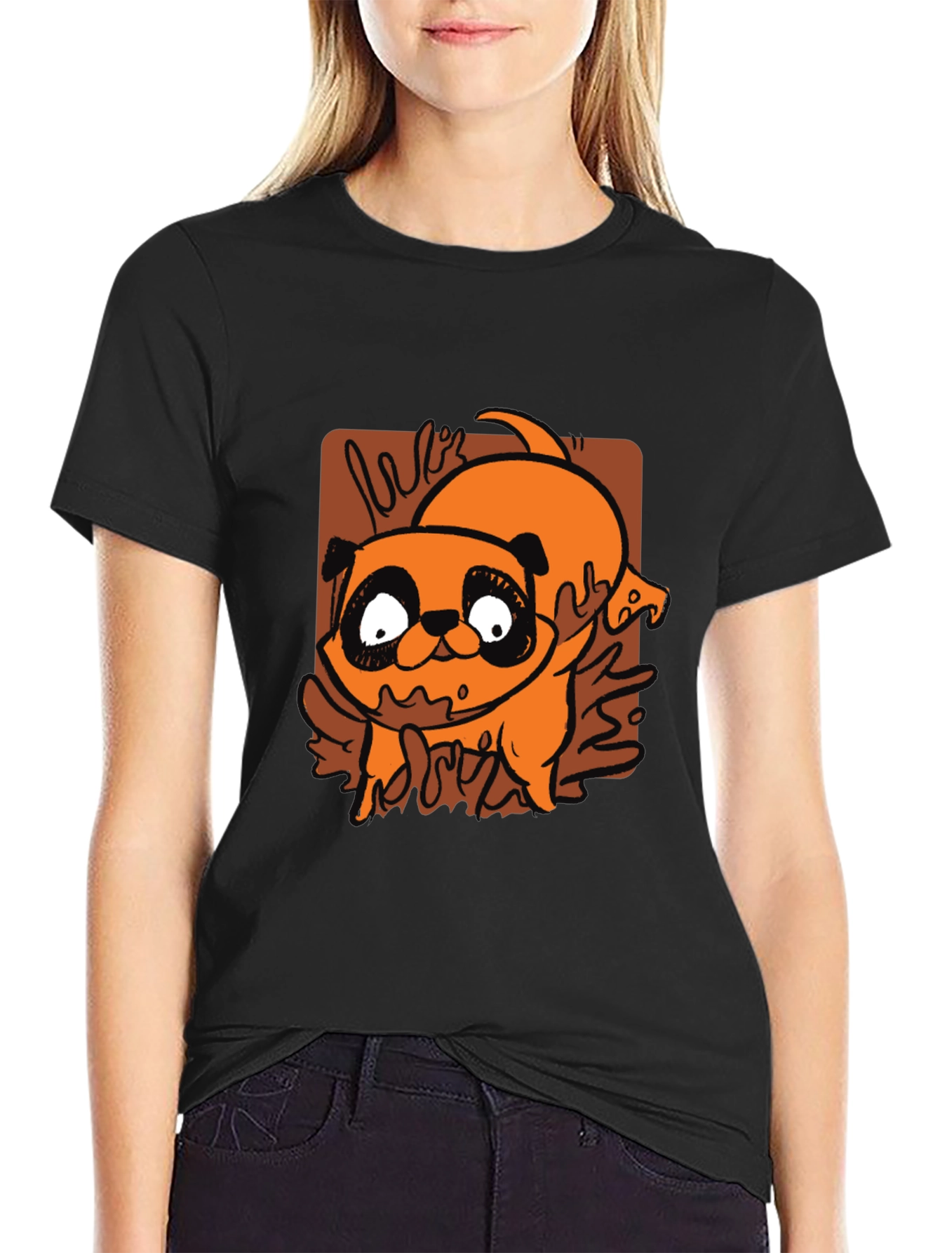 Cartoon Pug T-Shirt - Cute Dog Graphic Tee