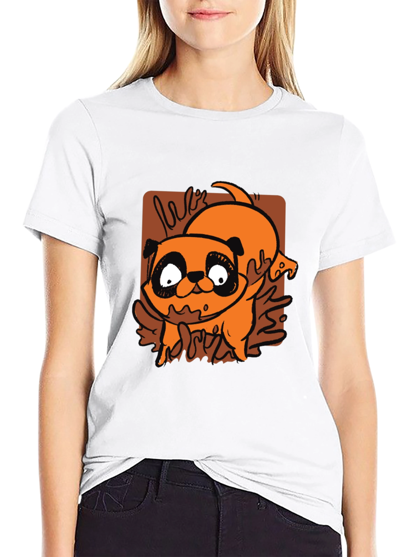 Cartoon Pug T-Shirt - Cute Dog Graphic Tee