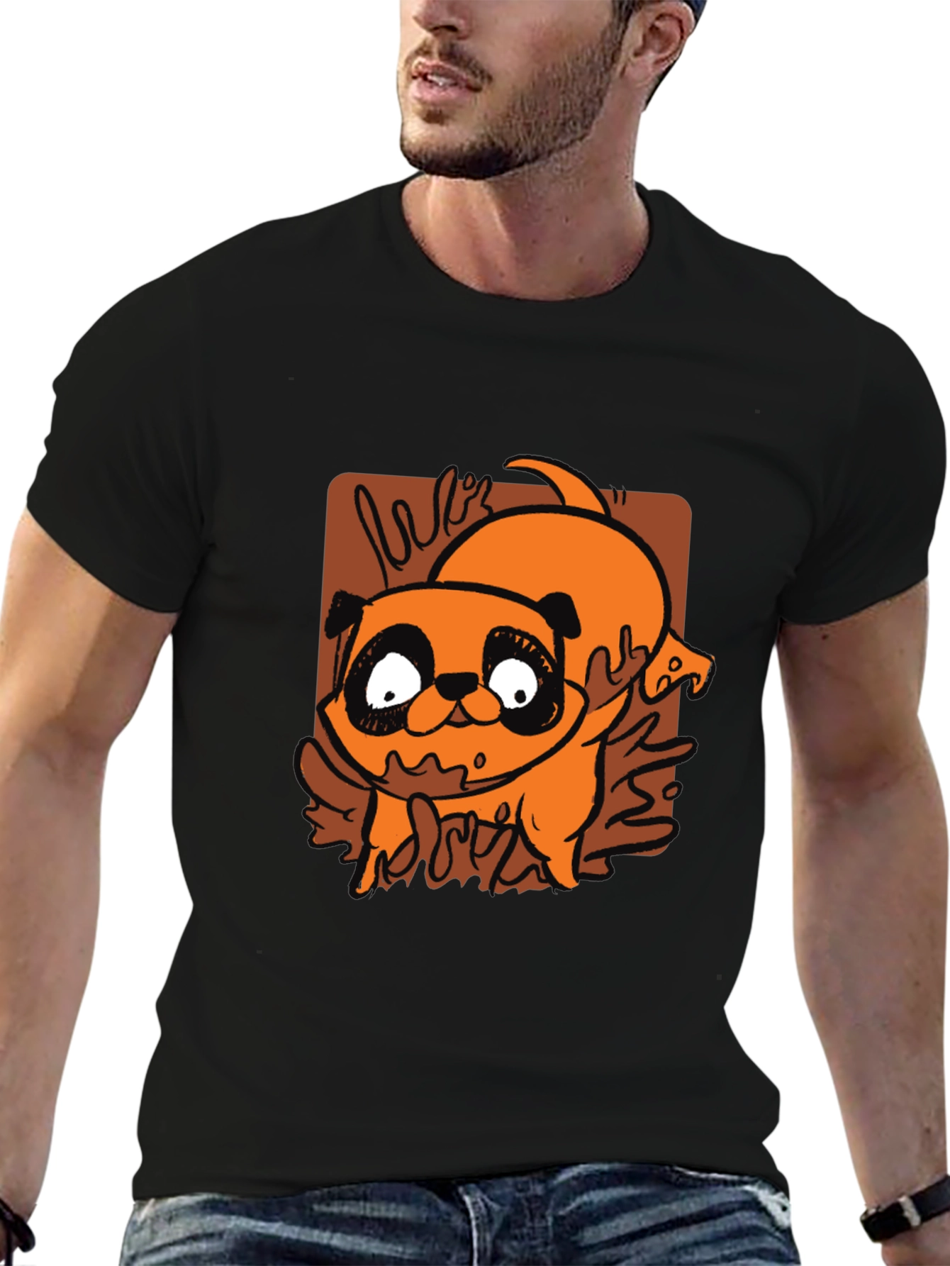 Cartoon Pug T-Shirt - Cute Dog Graphic Tee
