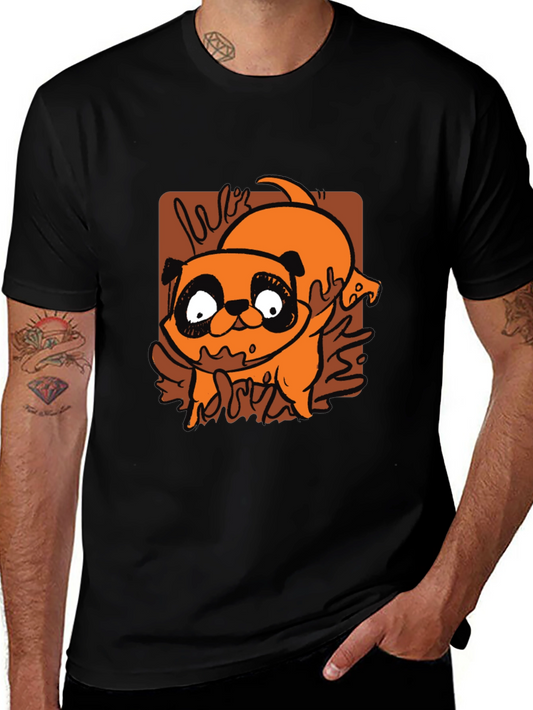 Cartoon Pug T-Shirt - Cute Dog Graphic Tee