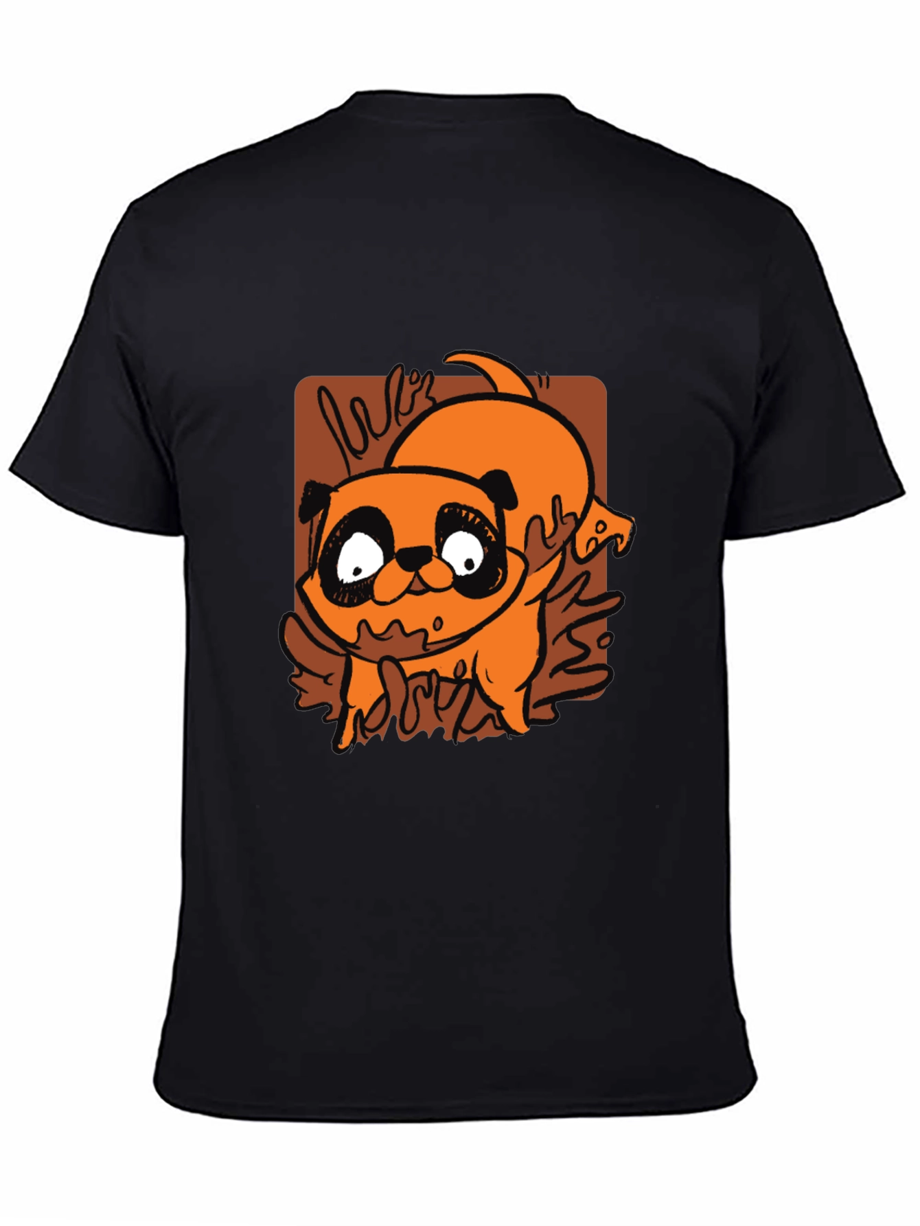 Cartoon Pug T-Shirt - Cute Dog Graphic Tee