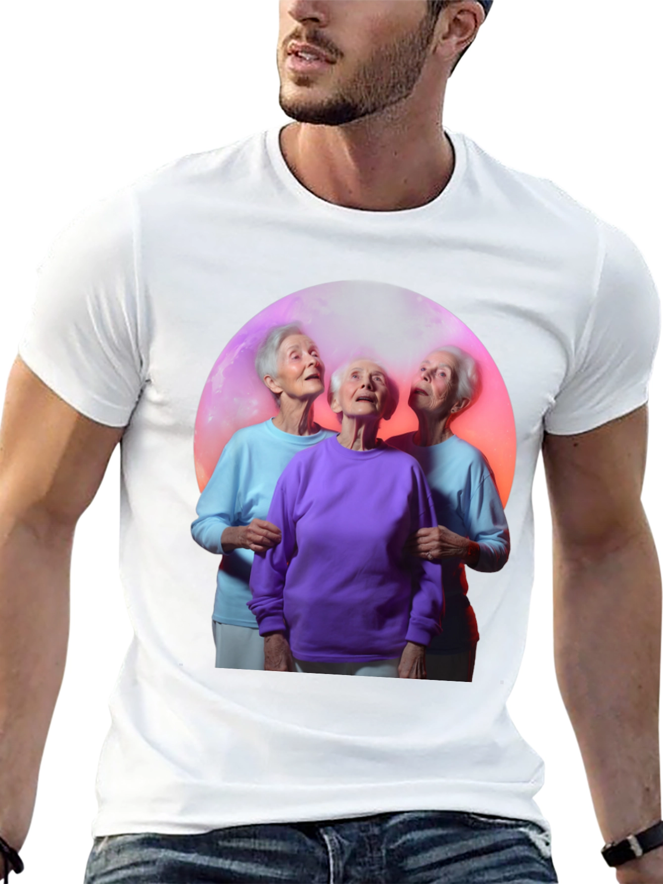 Quirky Three Grannies Graphic Tee