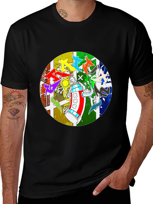 Urban Art Tee: Graffiti Spray Can Design