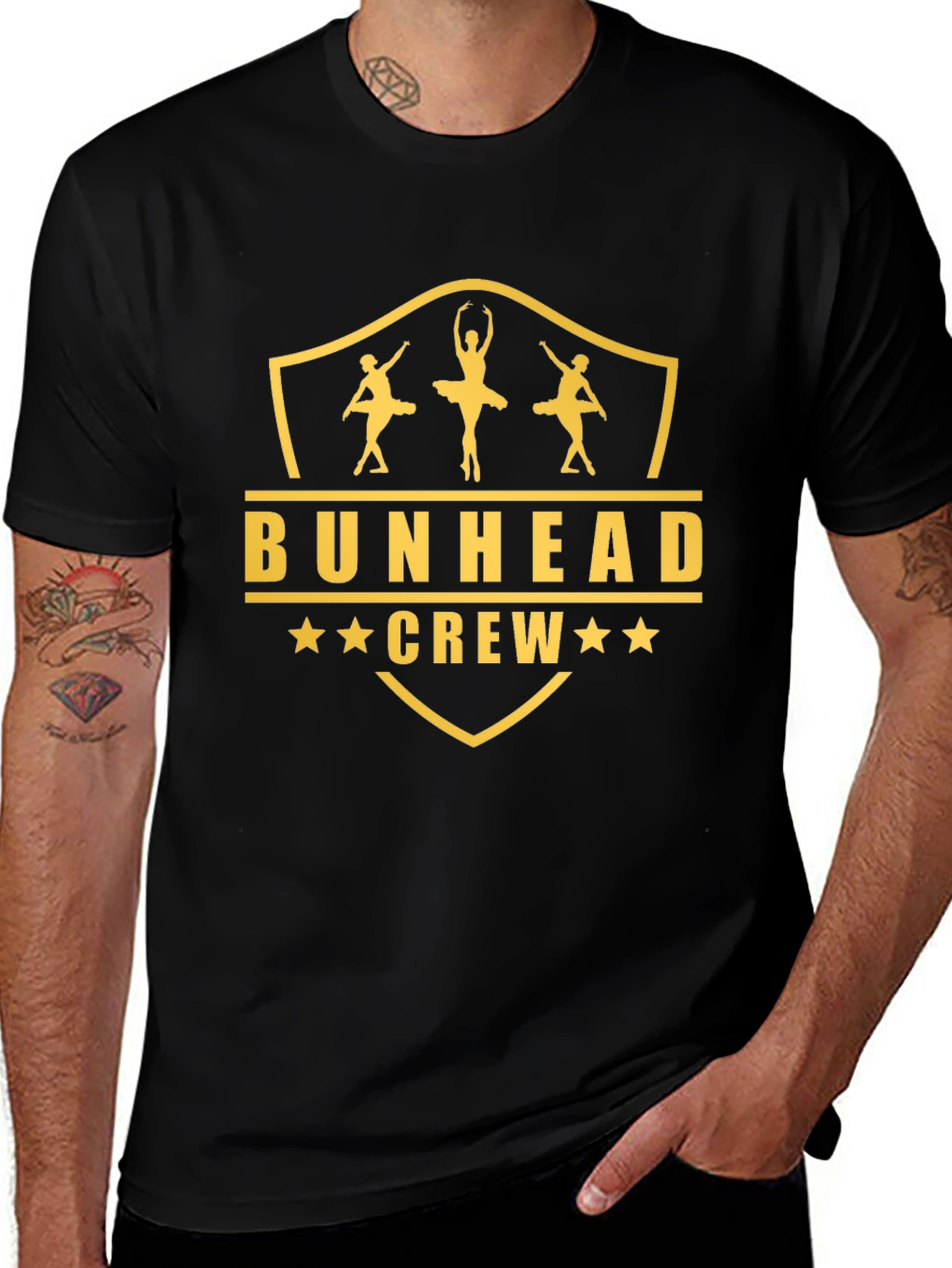 Bunhead Crew Black T-Shirt - Dance Lovers Tee