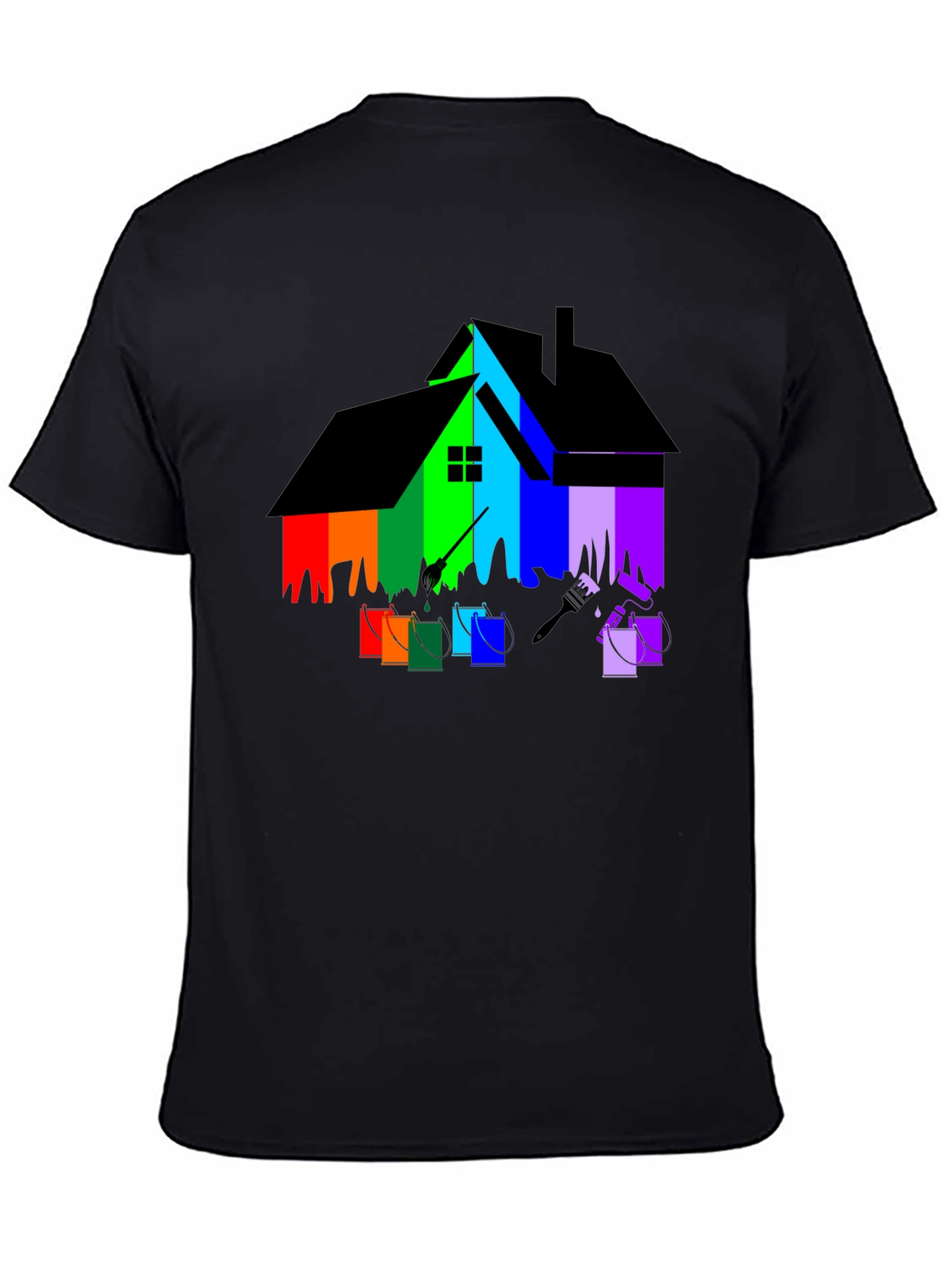 Colorful House Painting T-Shirt