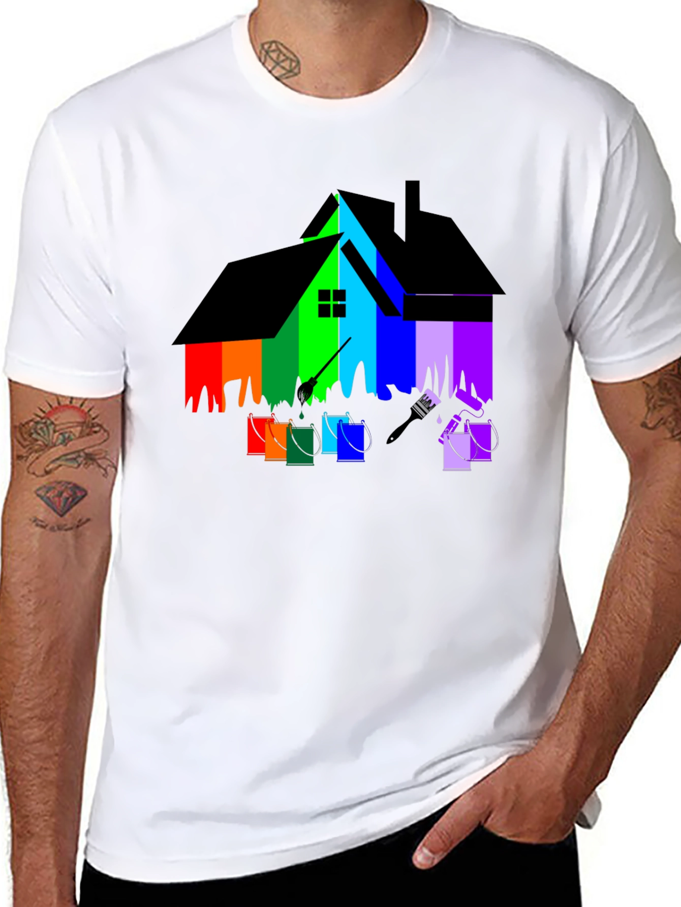 Colorful House Painting T-Shirt
