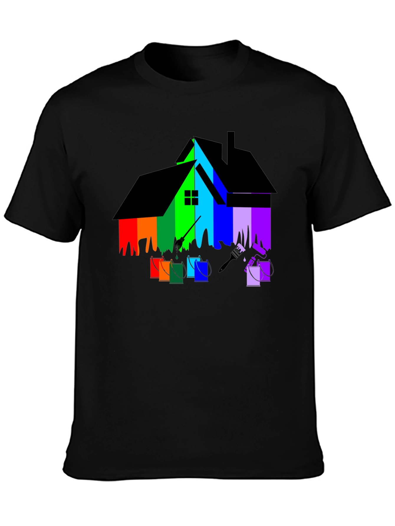 Colorful House Painting T-Shirt